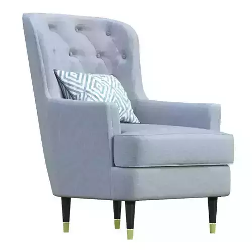 Armchair upholstered