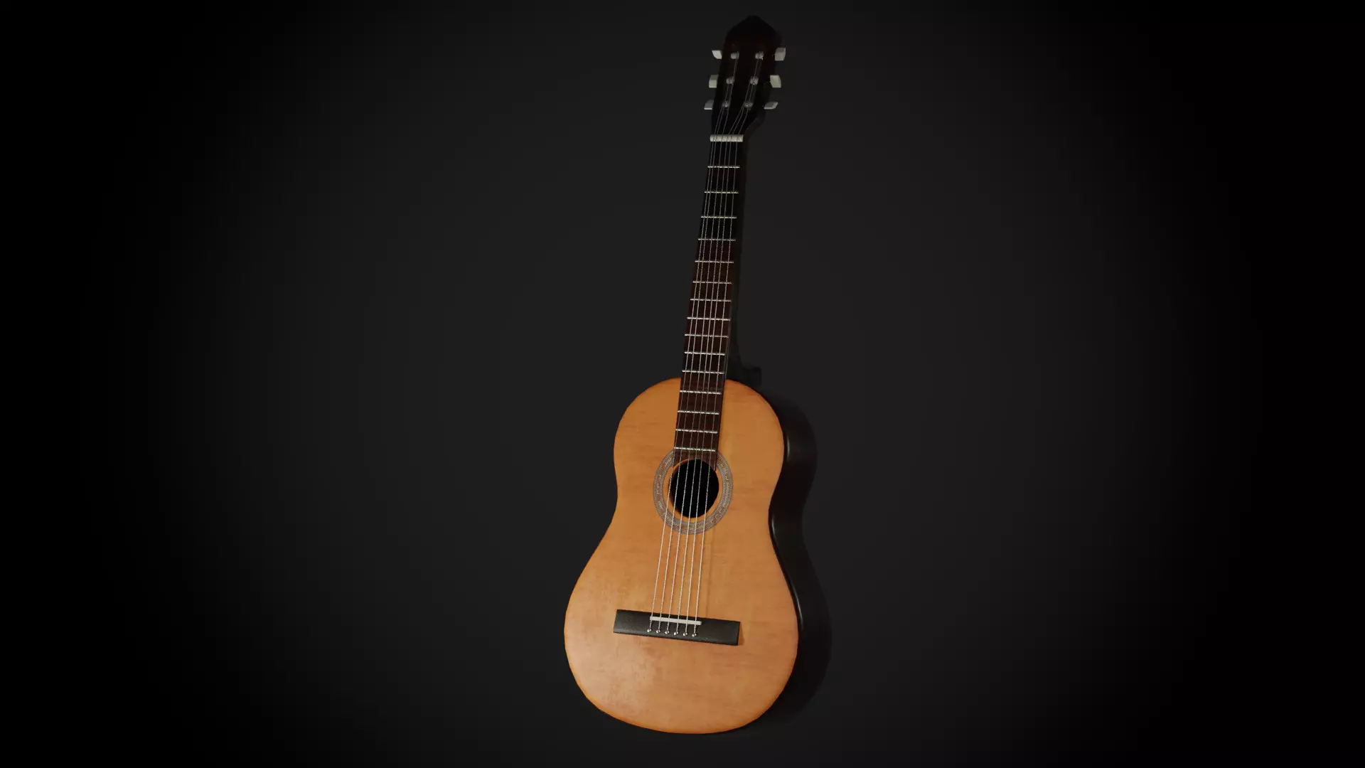 Guitar acoustic Free 3D model