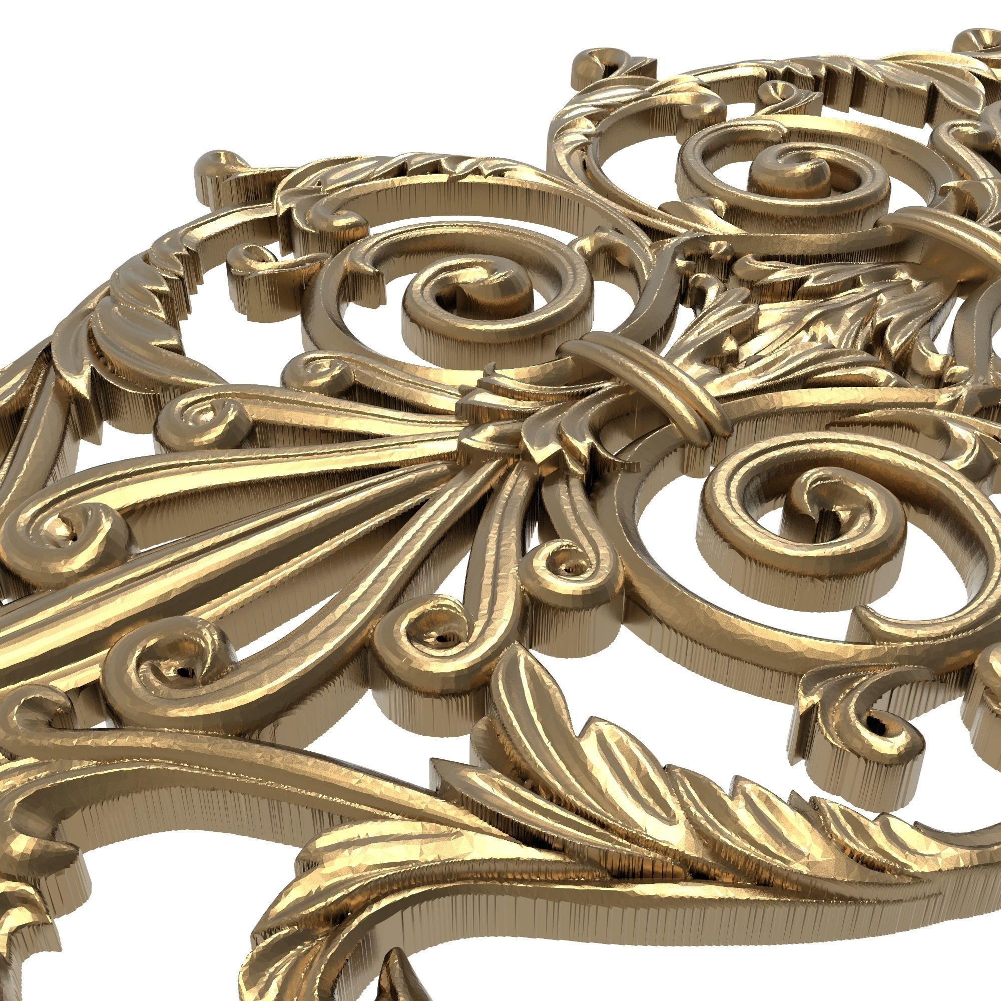 decorative pattern ready for 3D printing 3D model_3