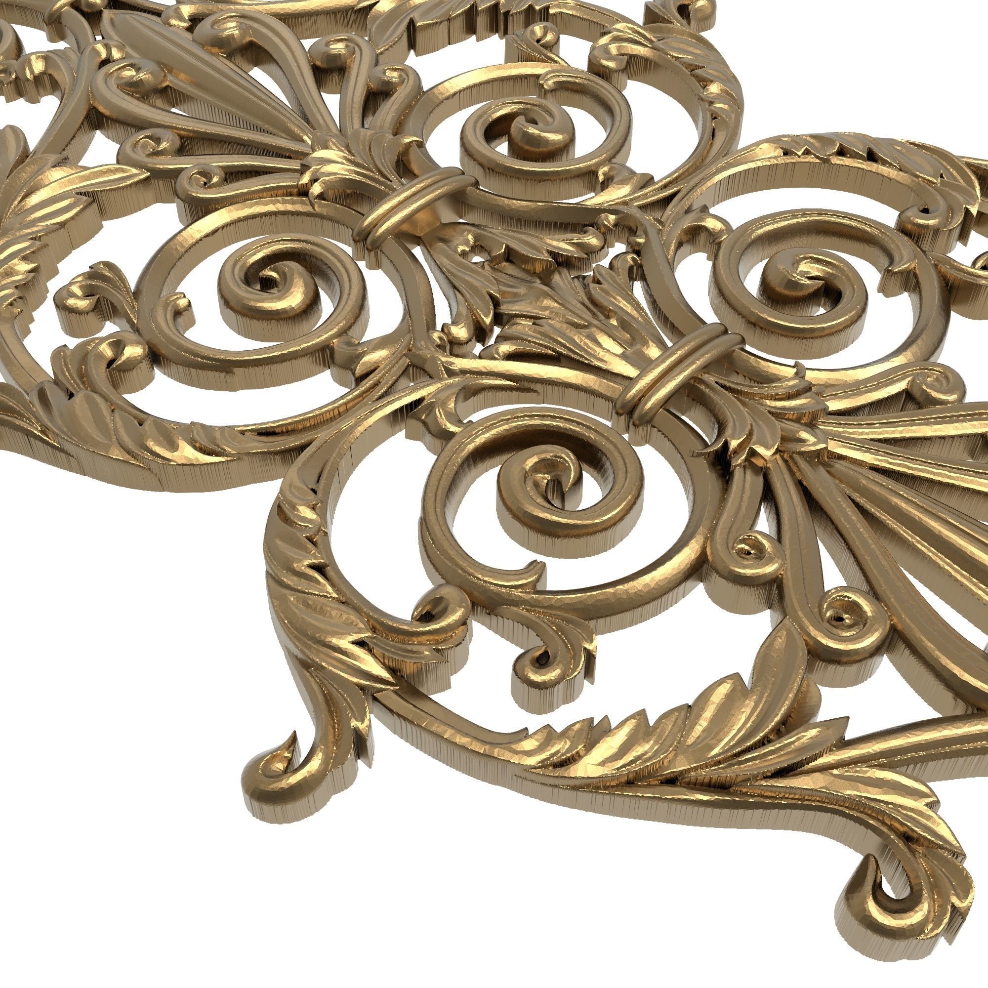 decorative pattern ready for 3D printing 3D model_5