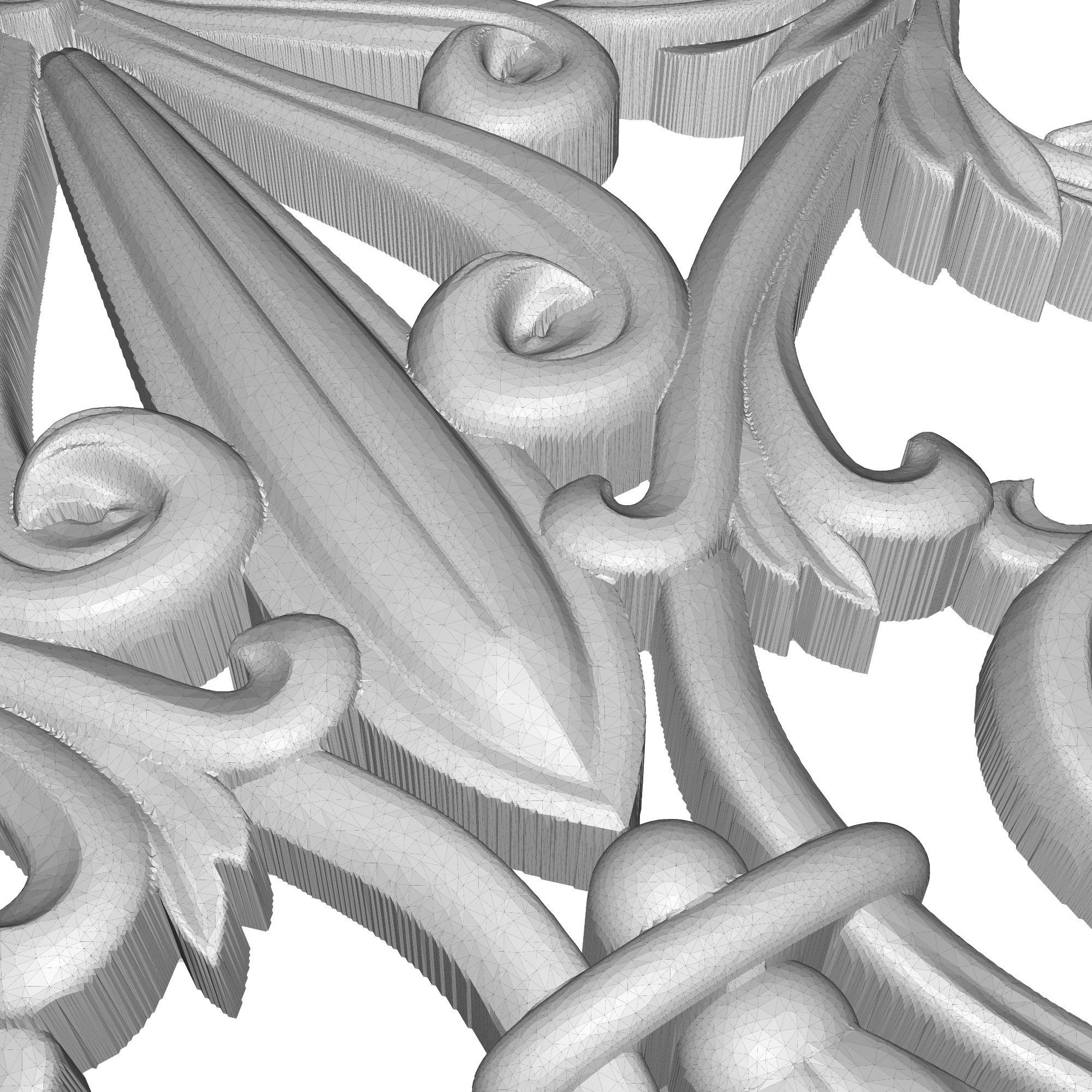 decorative pattern ready for 3D printing 3D model_8