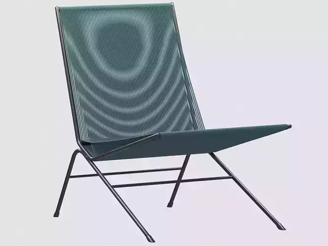 Allan Gould String Lounge Chair Low-poly 3D model