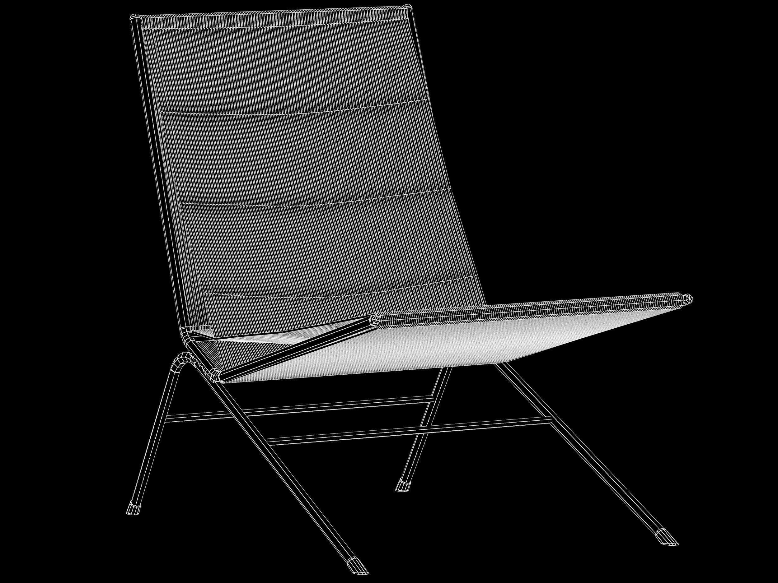 Allan Gould String Chair collection Low-poly 3D model_8
