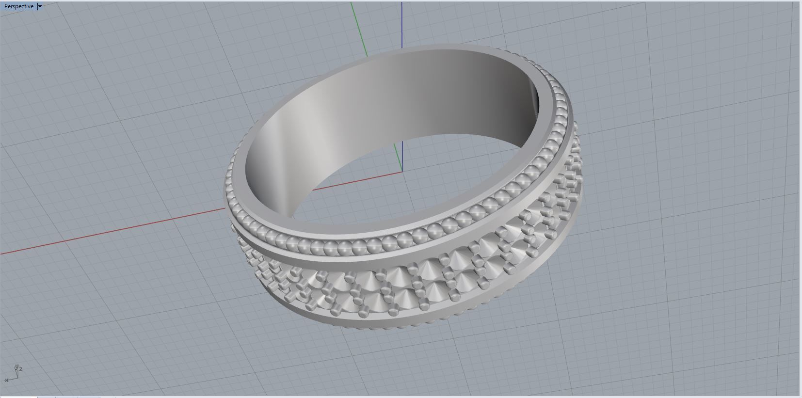 men ring 3D print model_3