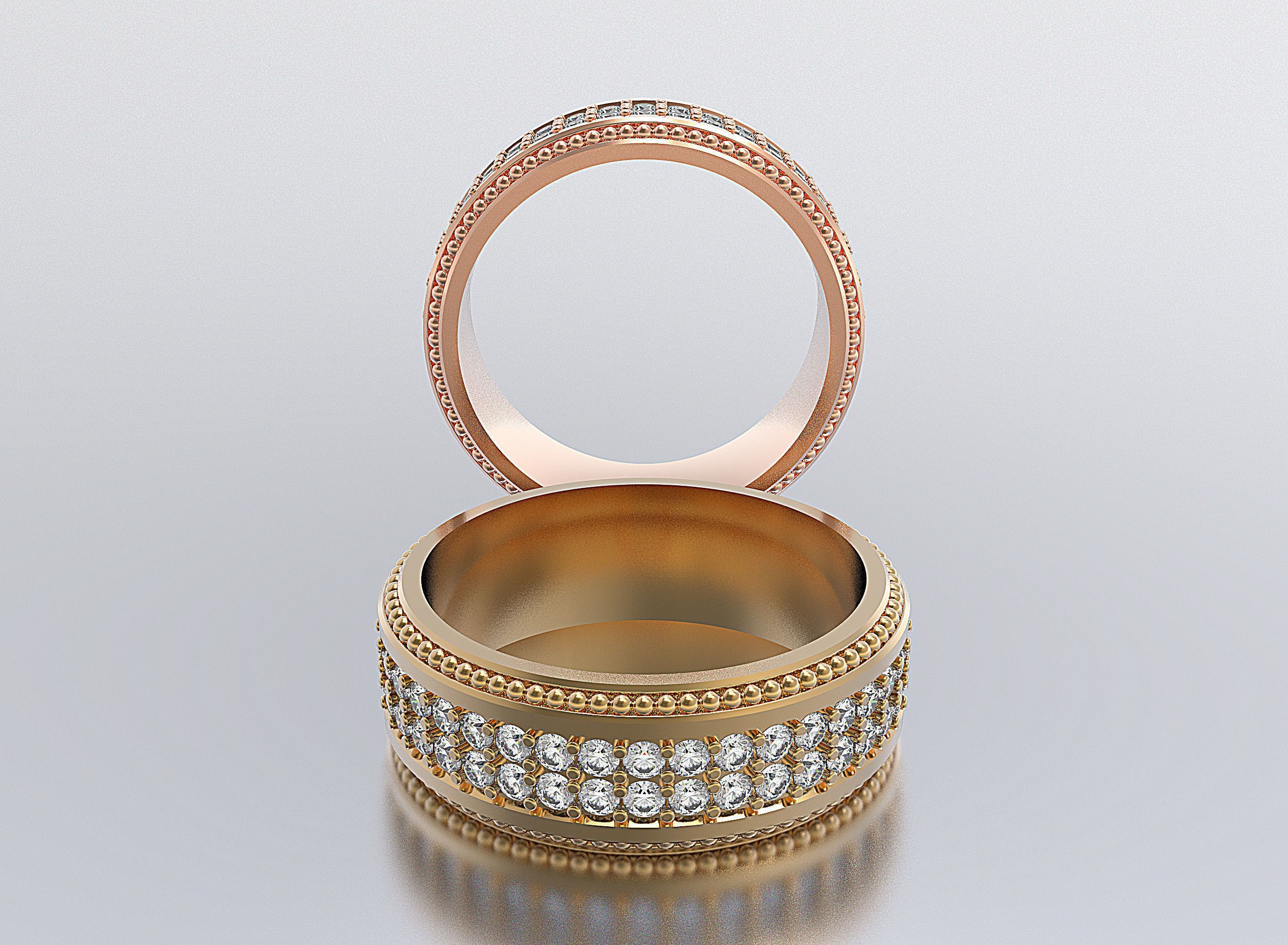 men ring 3D print model_1