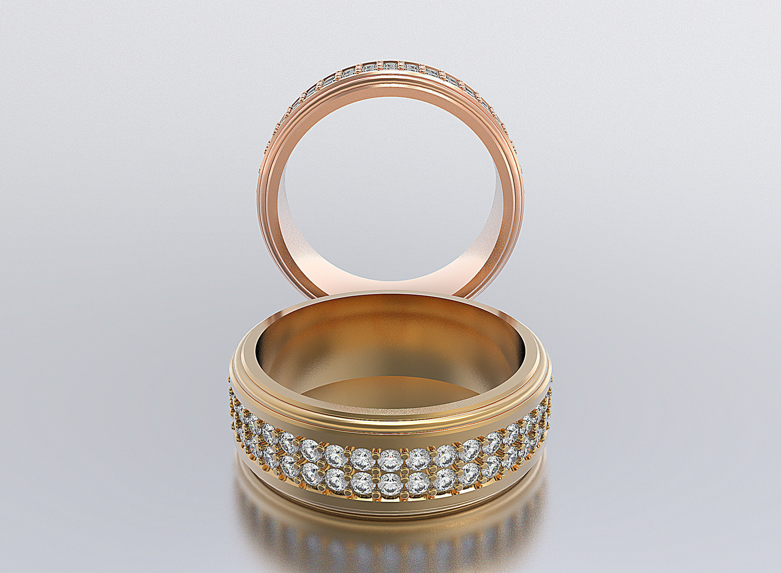 men ring 3D print model_1