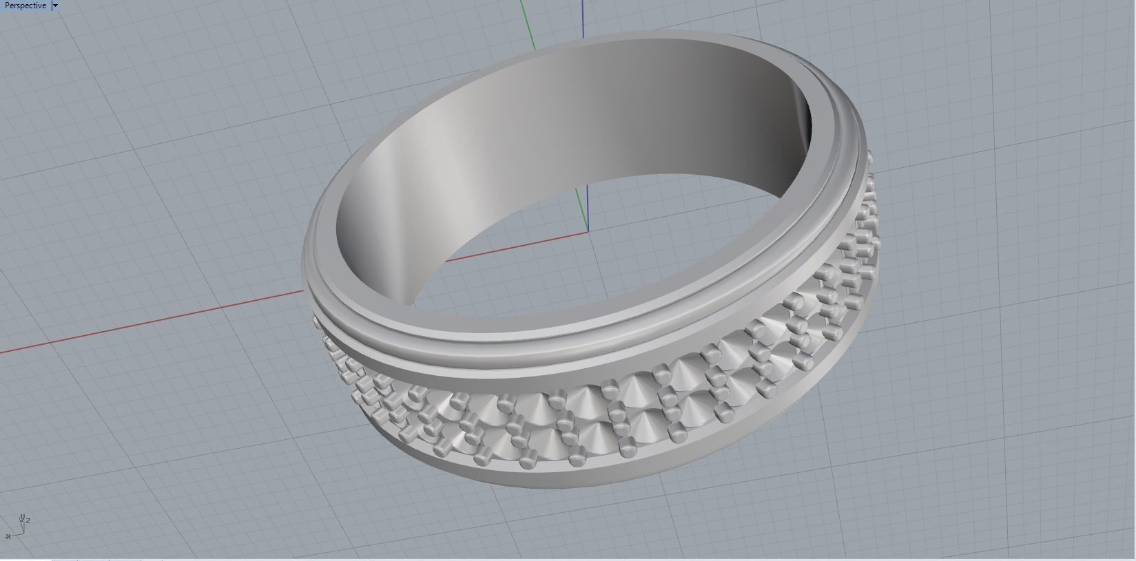 men ring 3D print model_3