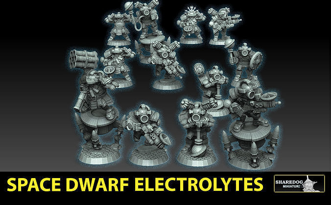 Space Dwarf Electrolytes 3D print model
