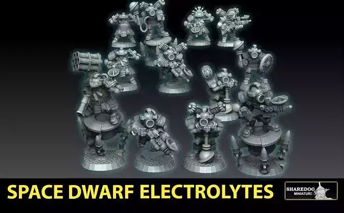 Space Dwarf Electrolytes 3D print model