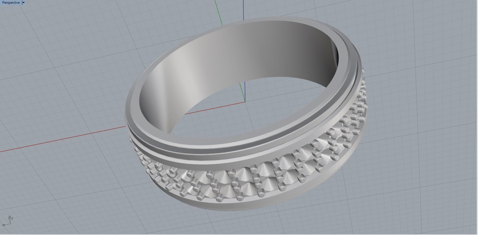 men ring 3D print model_2