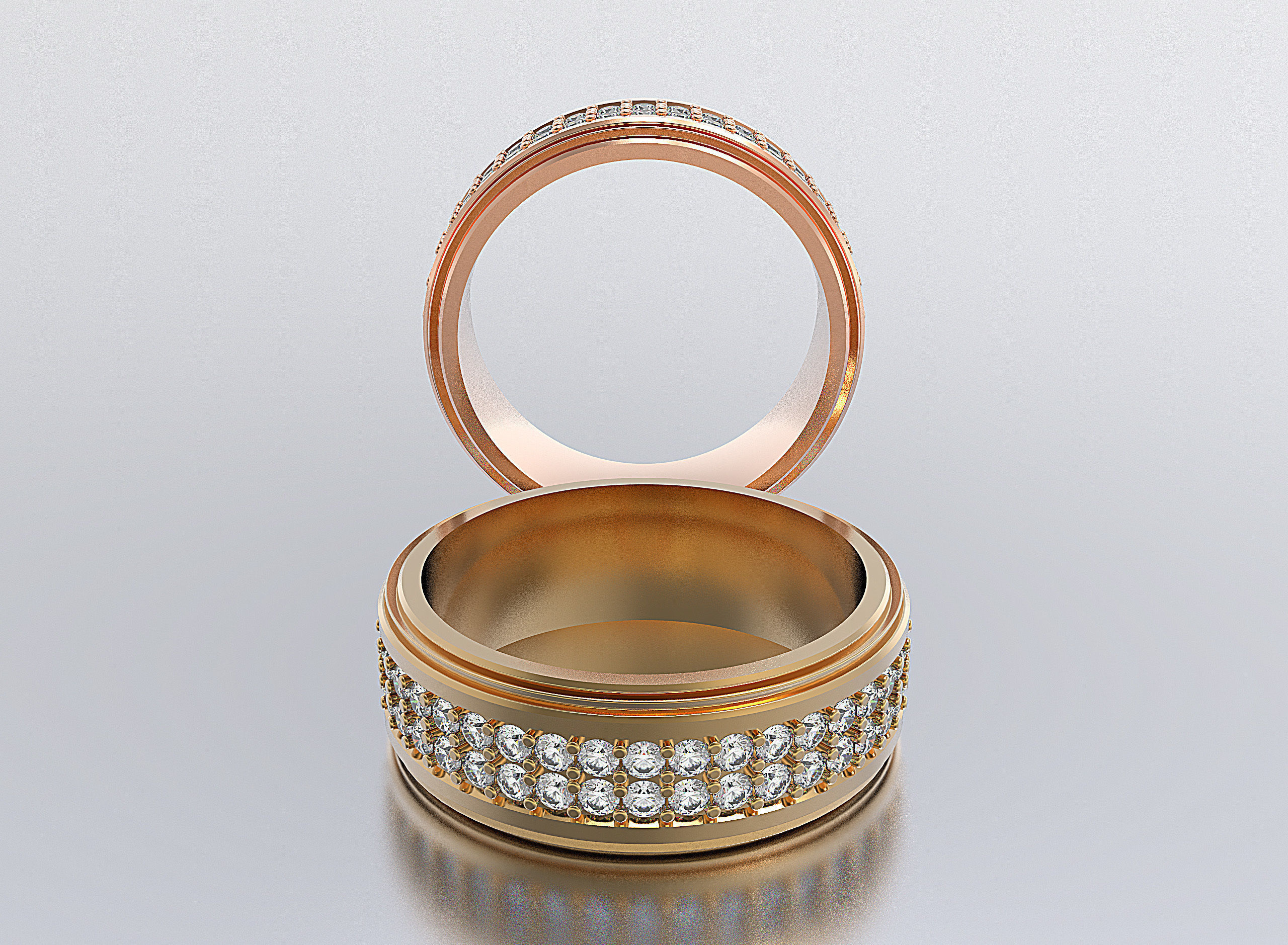 men ring 3D print model_1