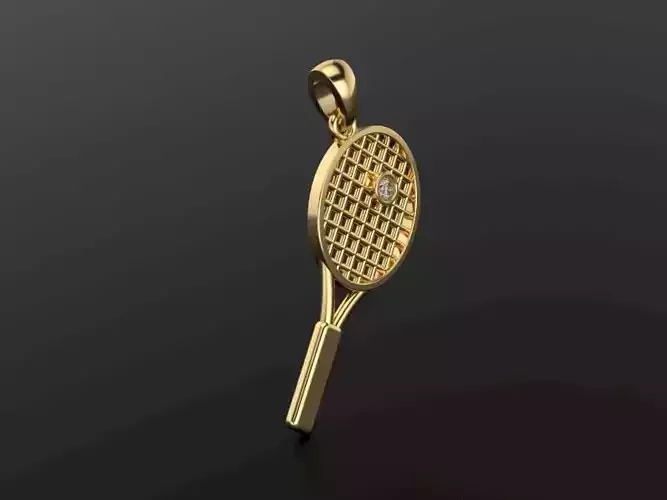 Tennis Racquet Pendant