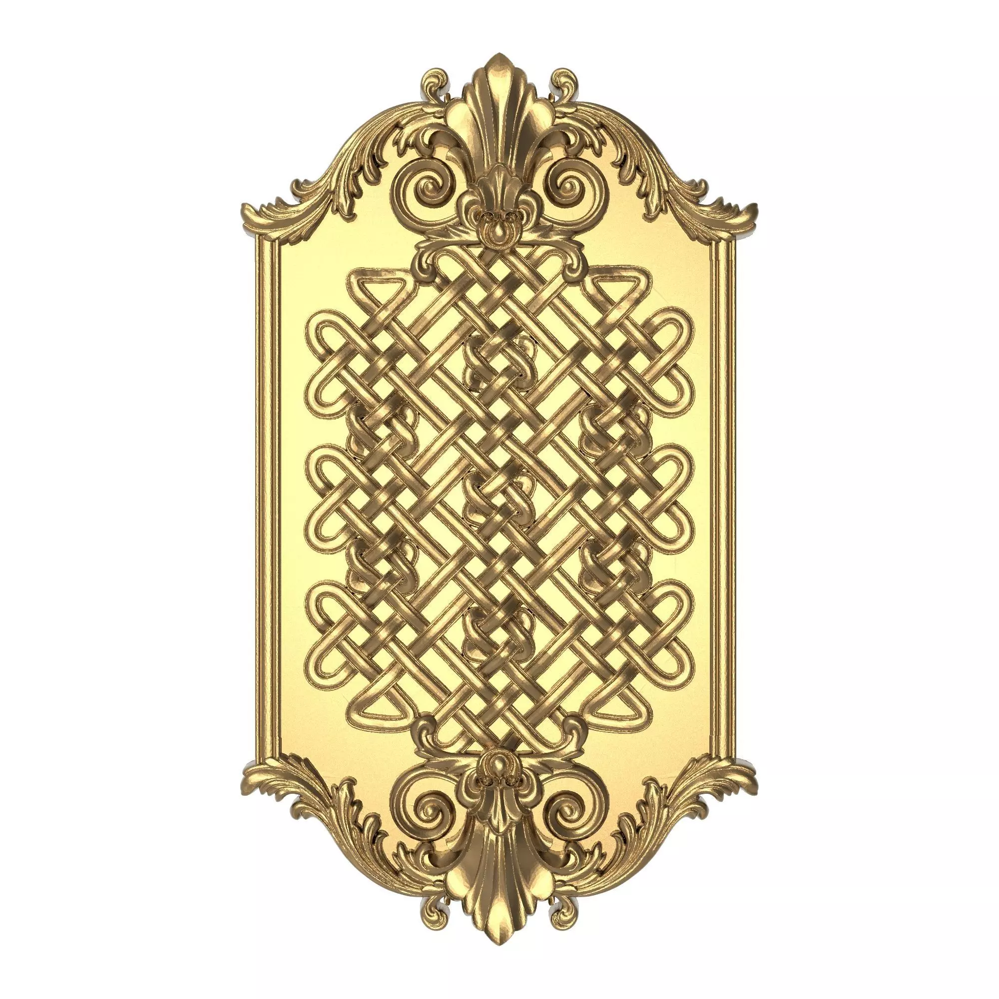decorative pattern ready for 3D printing 3D model_0