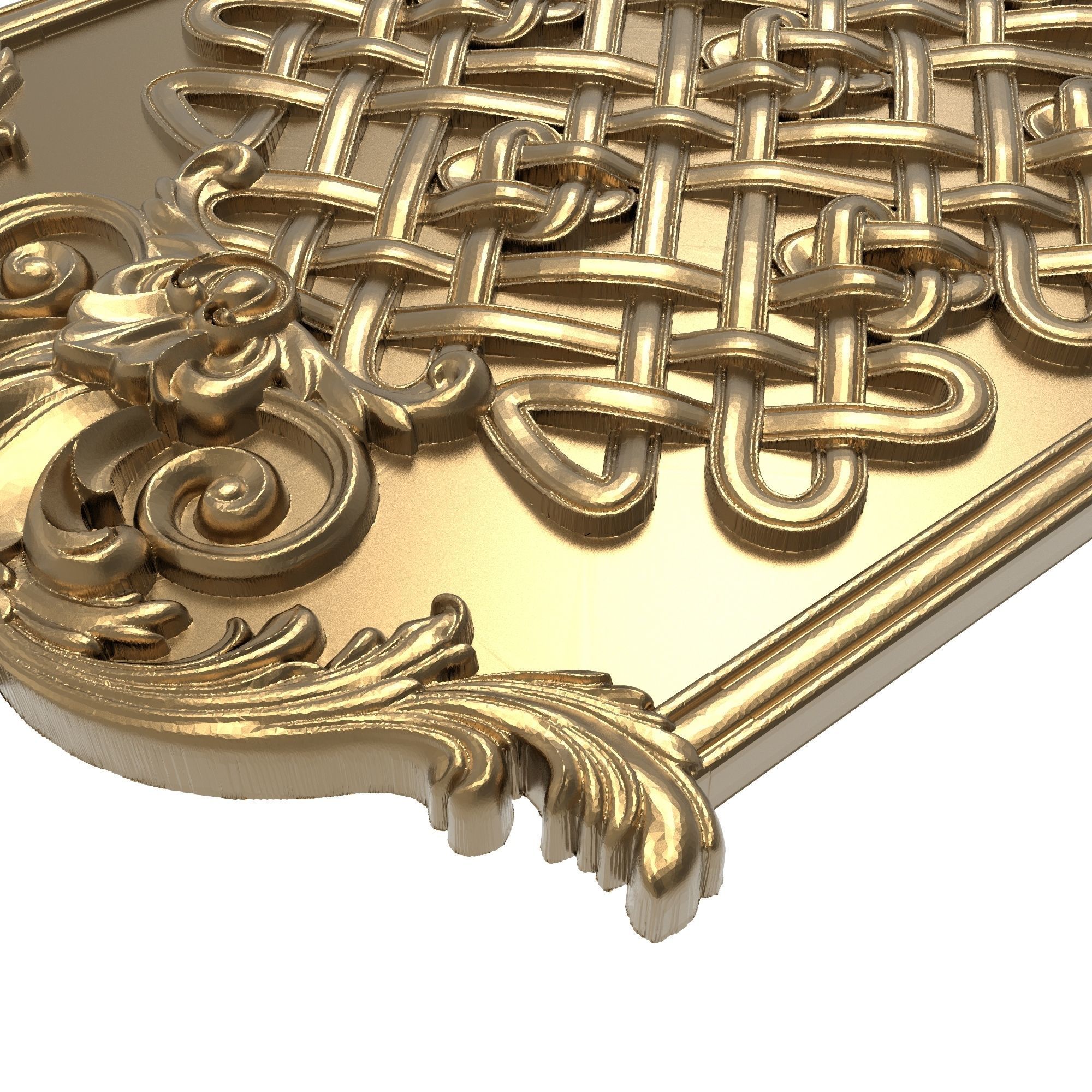 decorative pattern ready for 3D printing 3D model_2