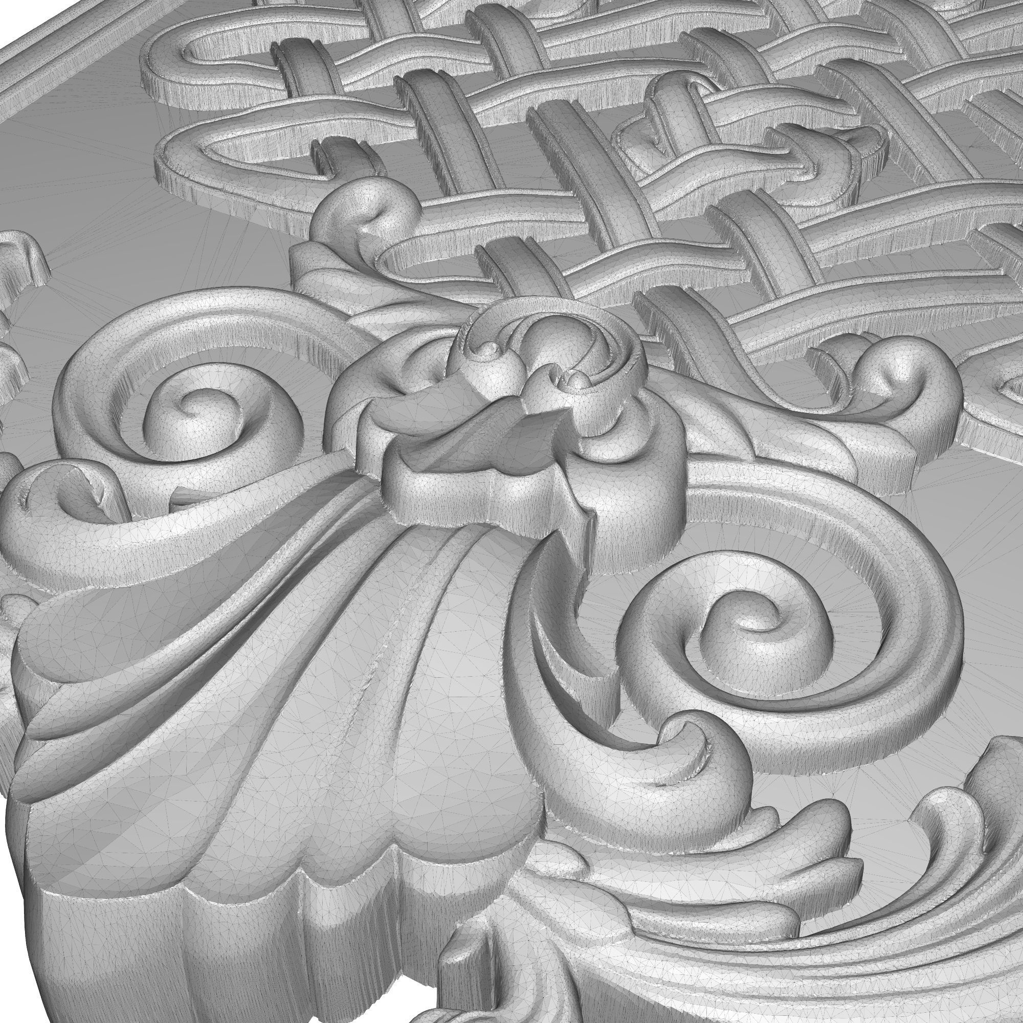 decorative pattern ready for 3D printing 3D model_5