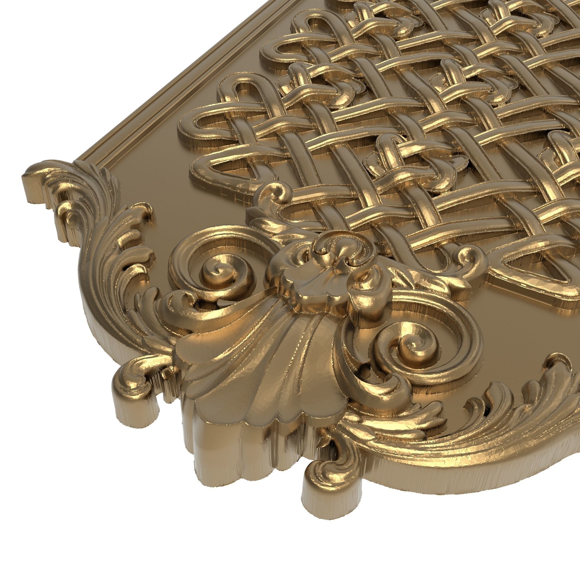 decorative pattern ready for 3D printing 3D model_4