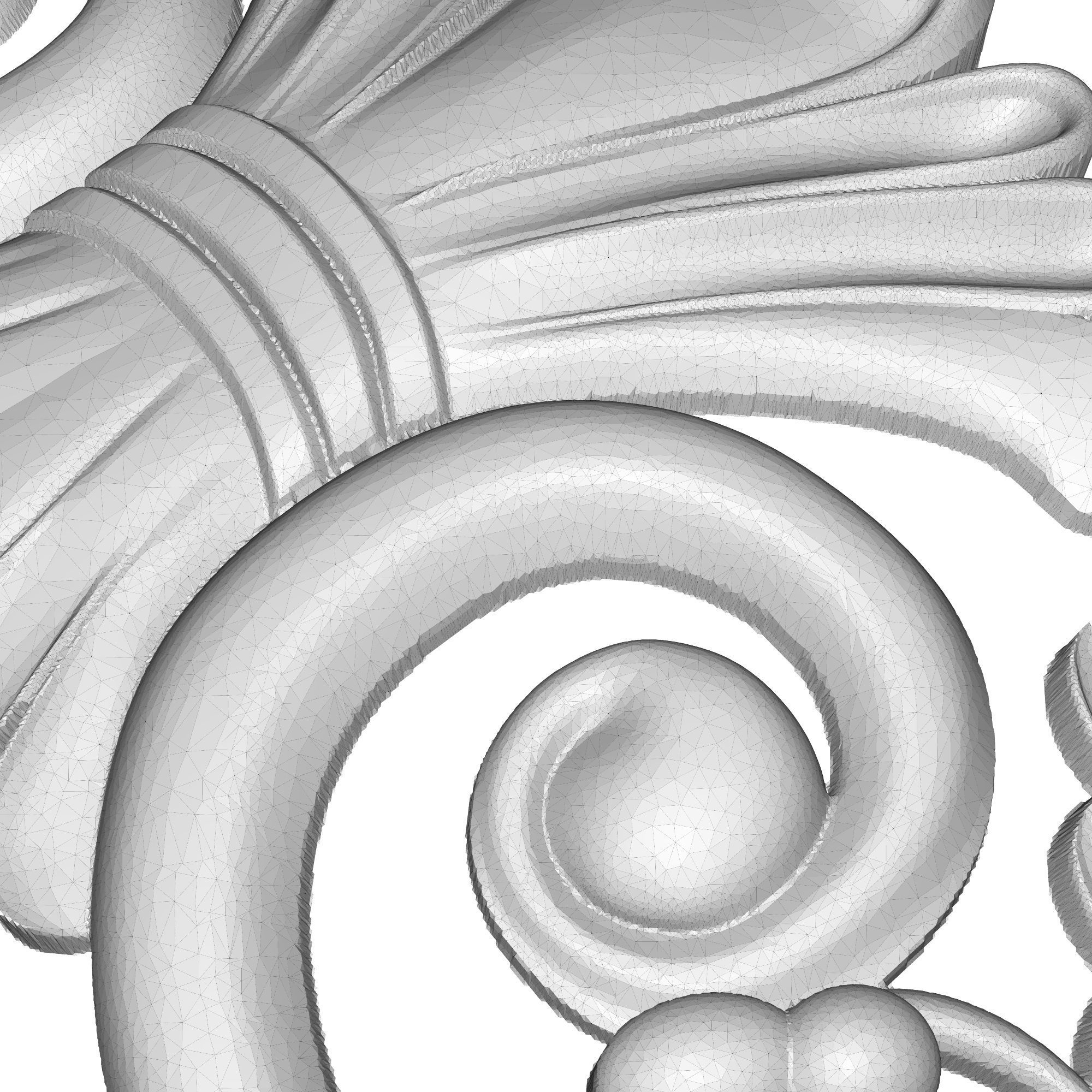 decorative pattern ready for 3D printing 3D model_6