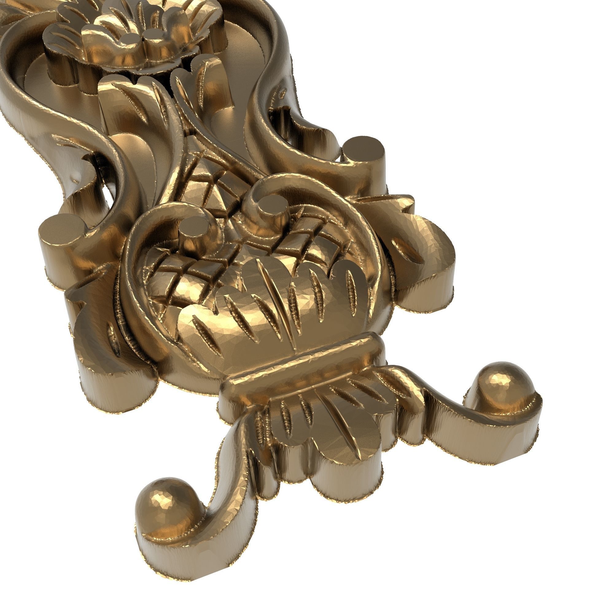 decorative pattern ready for 3D printing 3D model_3