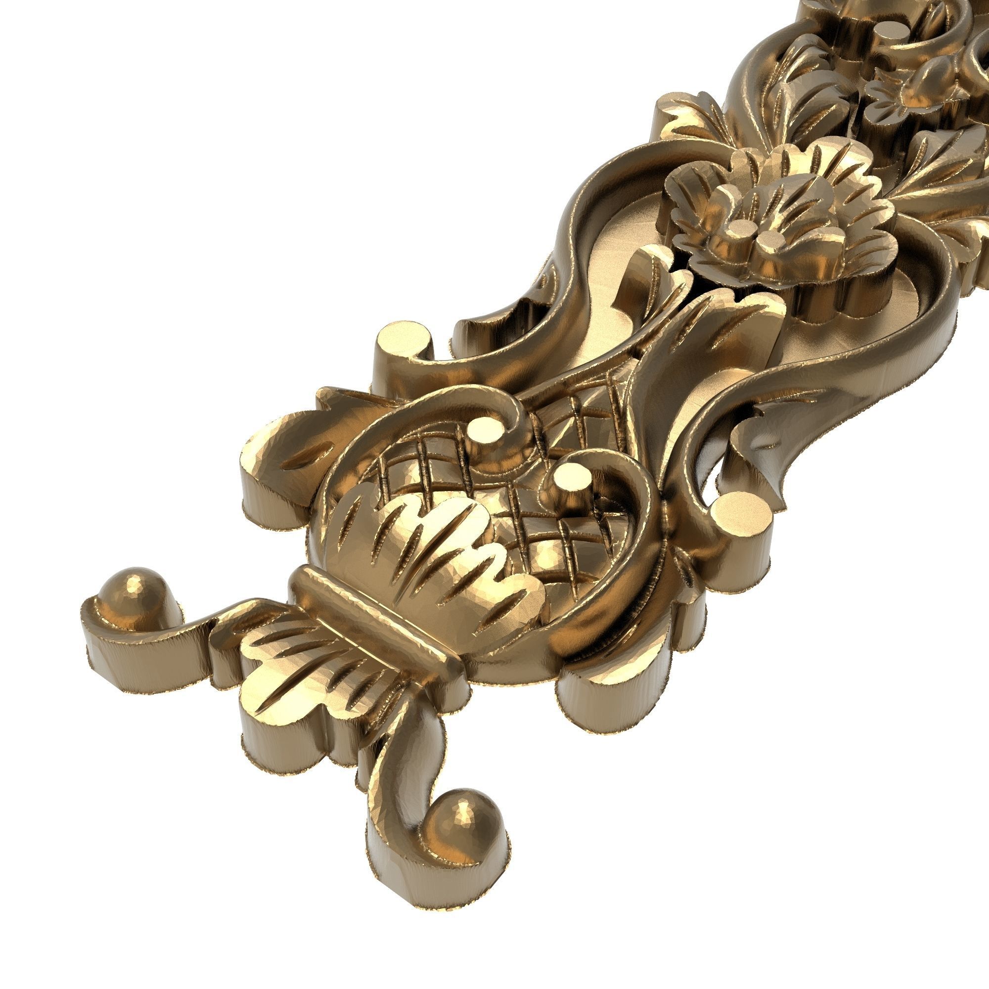 decorative pattern ready for 3D printing 3D model_5