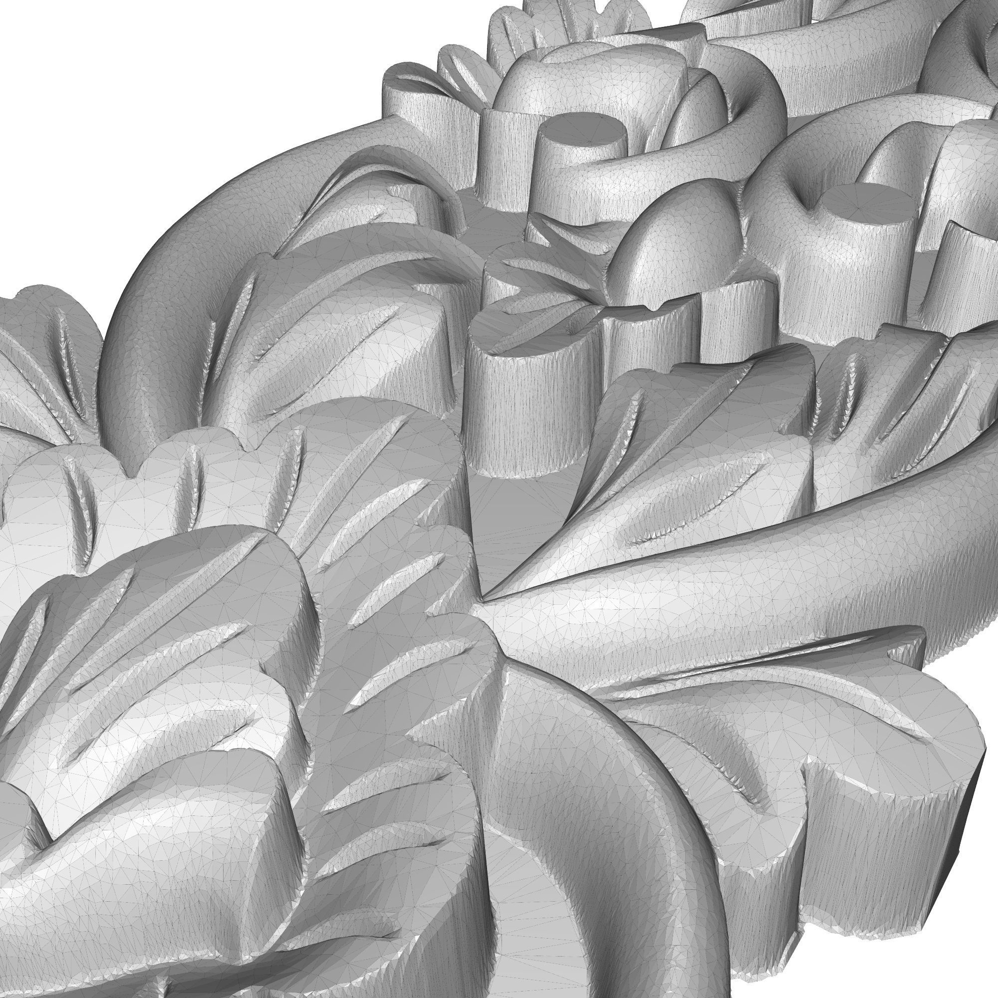 decorative pattern ready for 3D printing 3D model_7