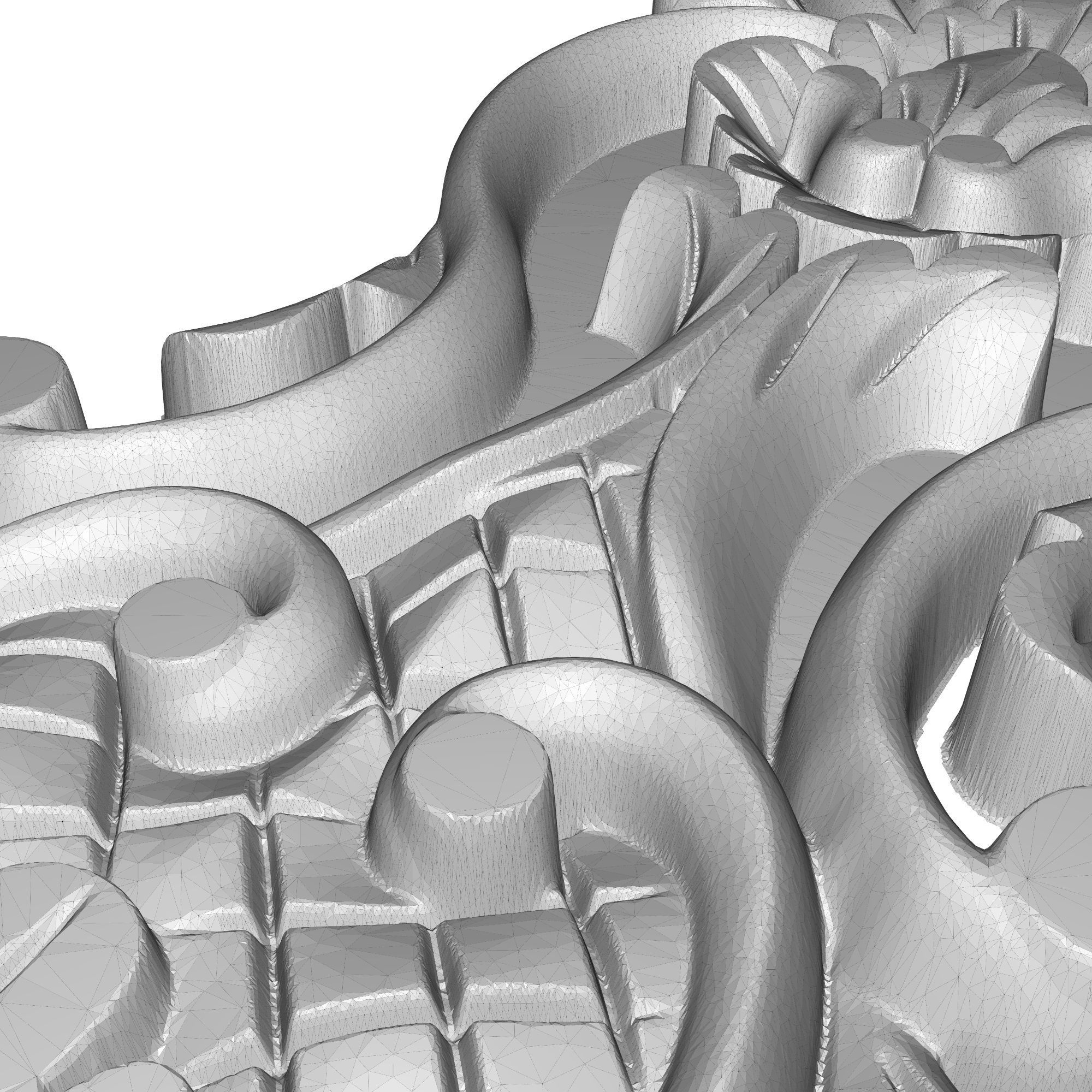 decorative pattern ready for 3D printing 3D model_6