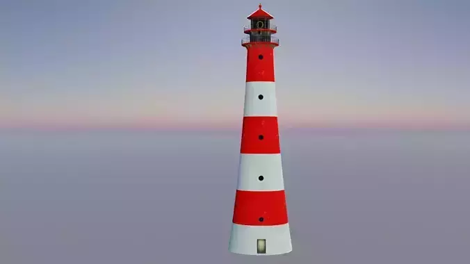Lighthouse 3D model PBR materials 4K Low-poly 3D model