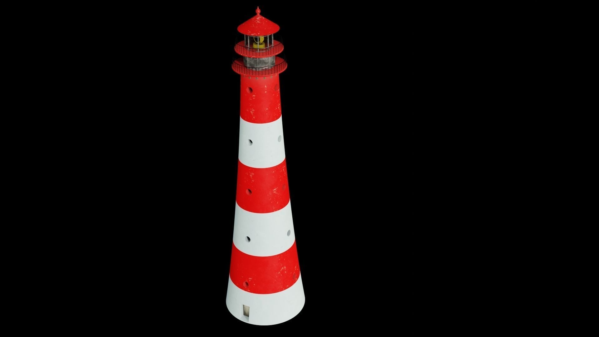 Lighthouse 3D model PBR materials 4K Low-poly 3D model_9