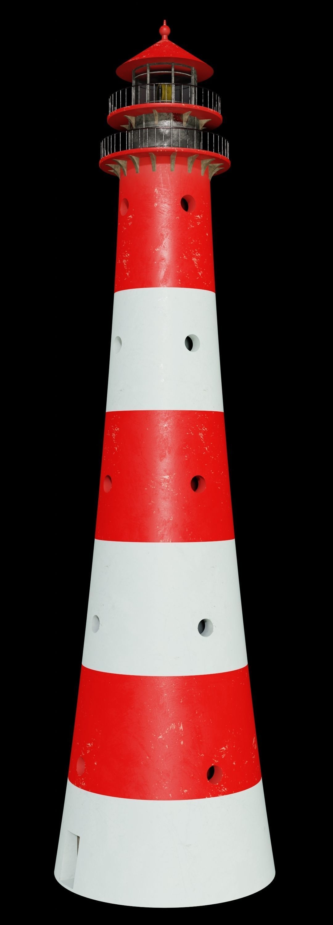 Lighthouse 3D model PBR materials 4K Low-poly 3D model_3