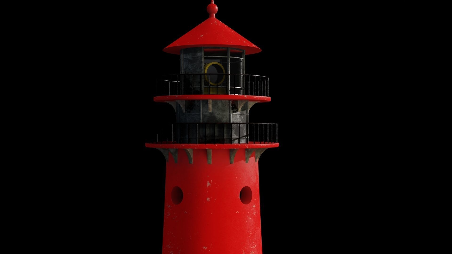 Lighthouse 3D model PBR materials 4K Low-poly 3D model_6
