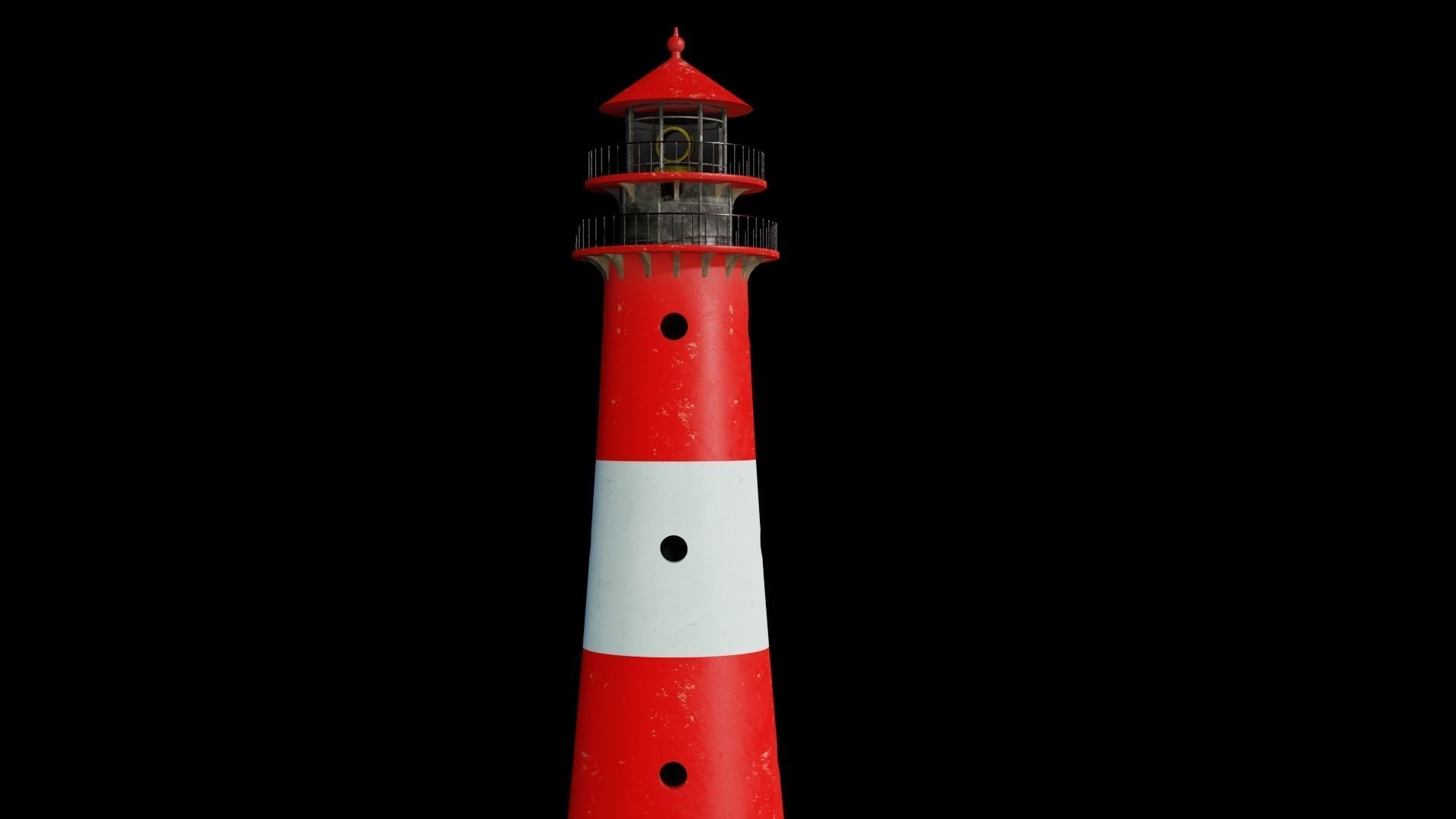 Lighthouse 3D model PBR materials 4K Low-poly 3D model_12