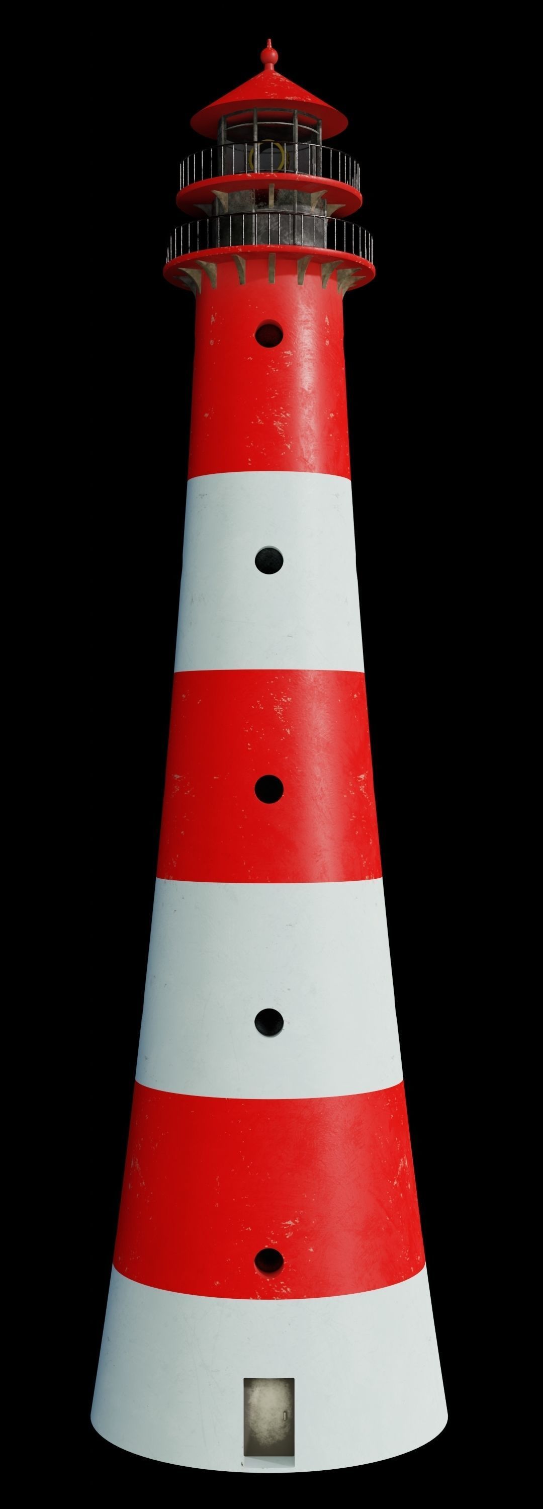Lighthouse 3D model PBR materials 4K Low-poly 3D model_2