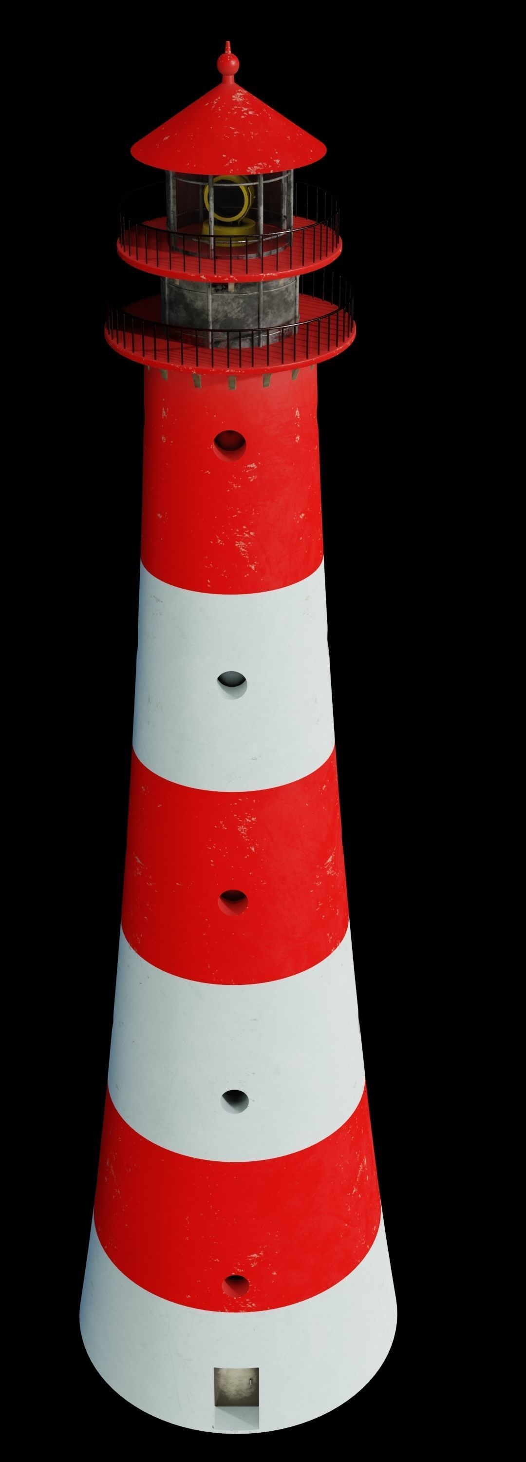 Lighthouse 3D model PBR materials 4K Low-poly 3D model_4