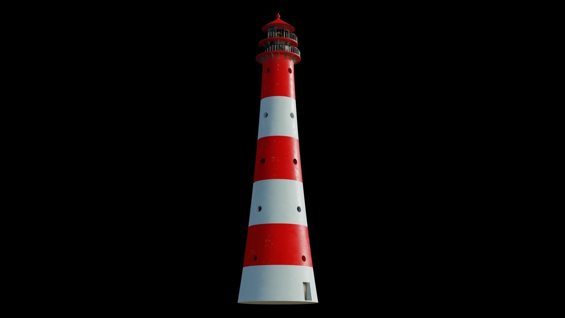 Lighthouse 3D model PBR materials 4K Low-poly 3D model_7