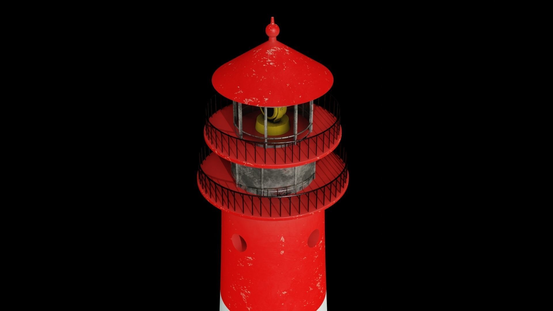 Lighthouse 3D model PBR materials 4K Low-poly 3D model_11