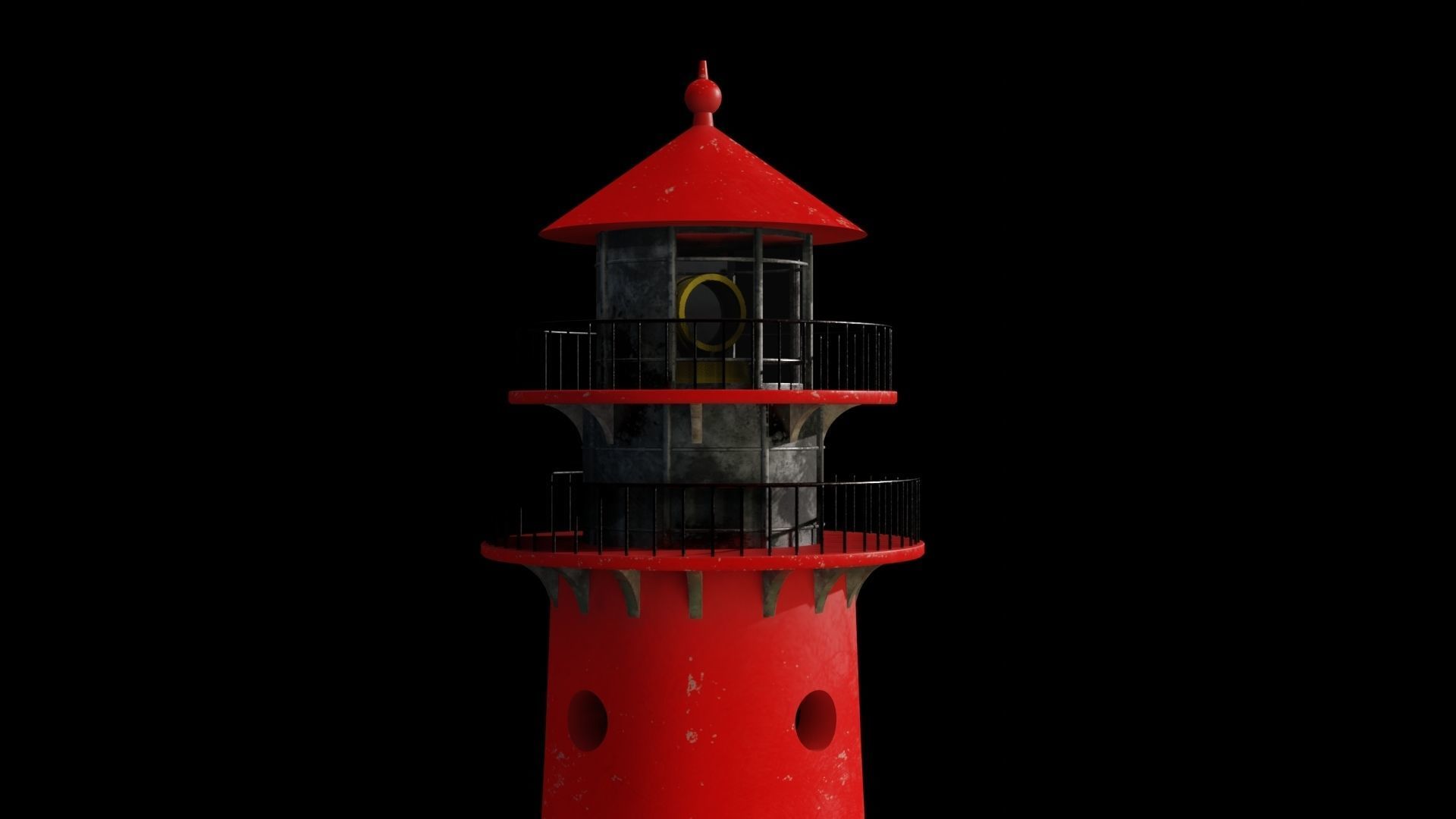 Lighthouse 3D model PBR materials 4K Low-poly 3D model_10