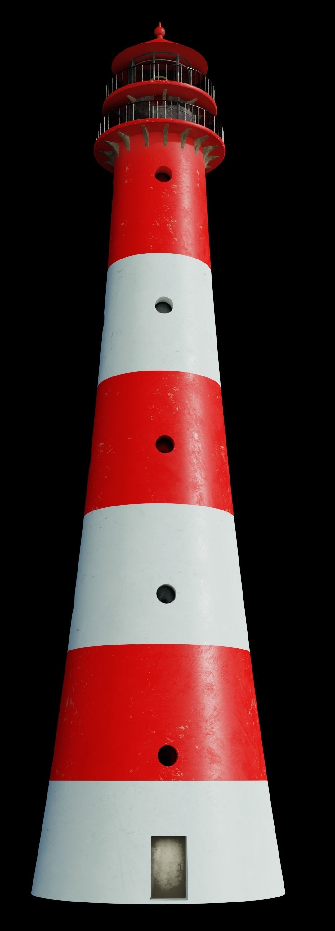 Lighthouse 3D model PBR materials 4K Low-poly 3D model_5