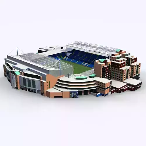 Stamford Bridge Stadium Low Poly Version