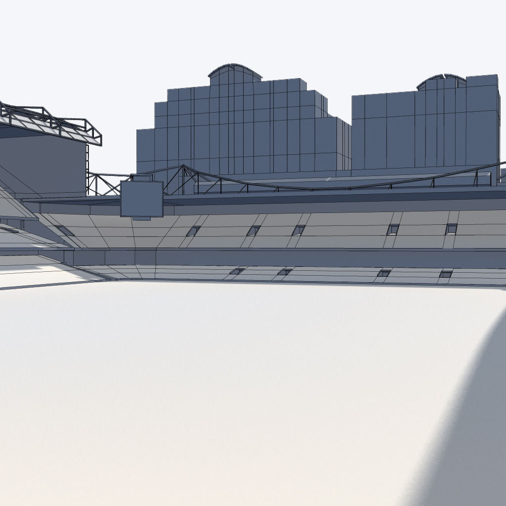 Stamford Bridge Stadium Low Poly Version Low-poly 3D model_21