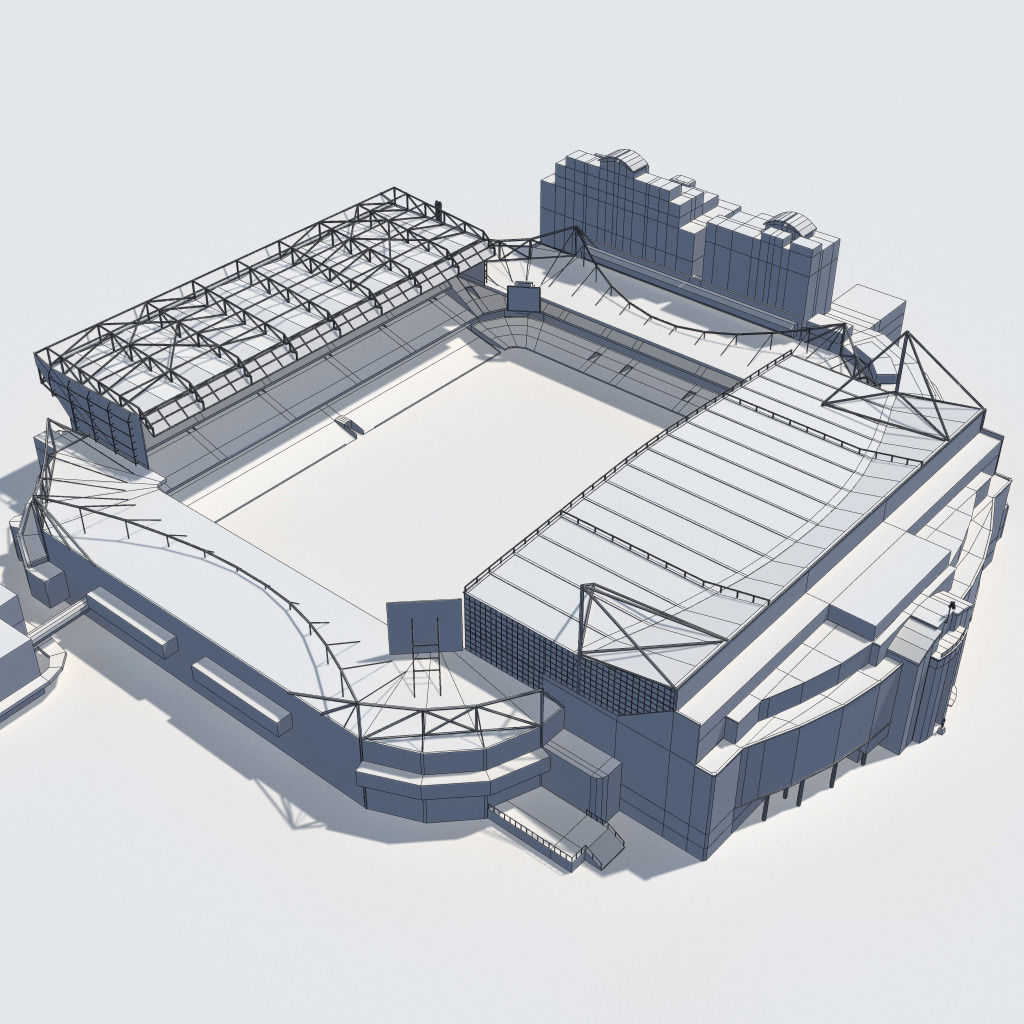 Stamford Bridge Stadium Low Poly Version Low-poly 3D model_20