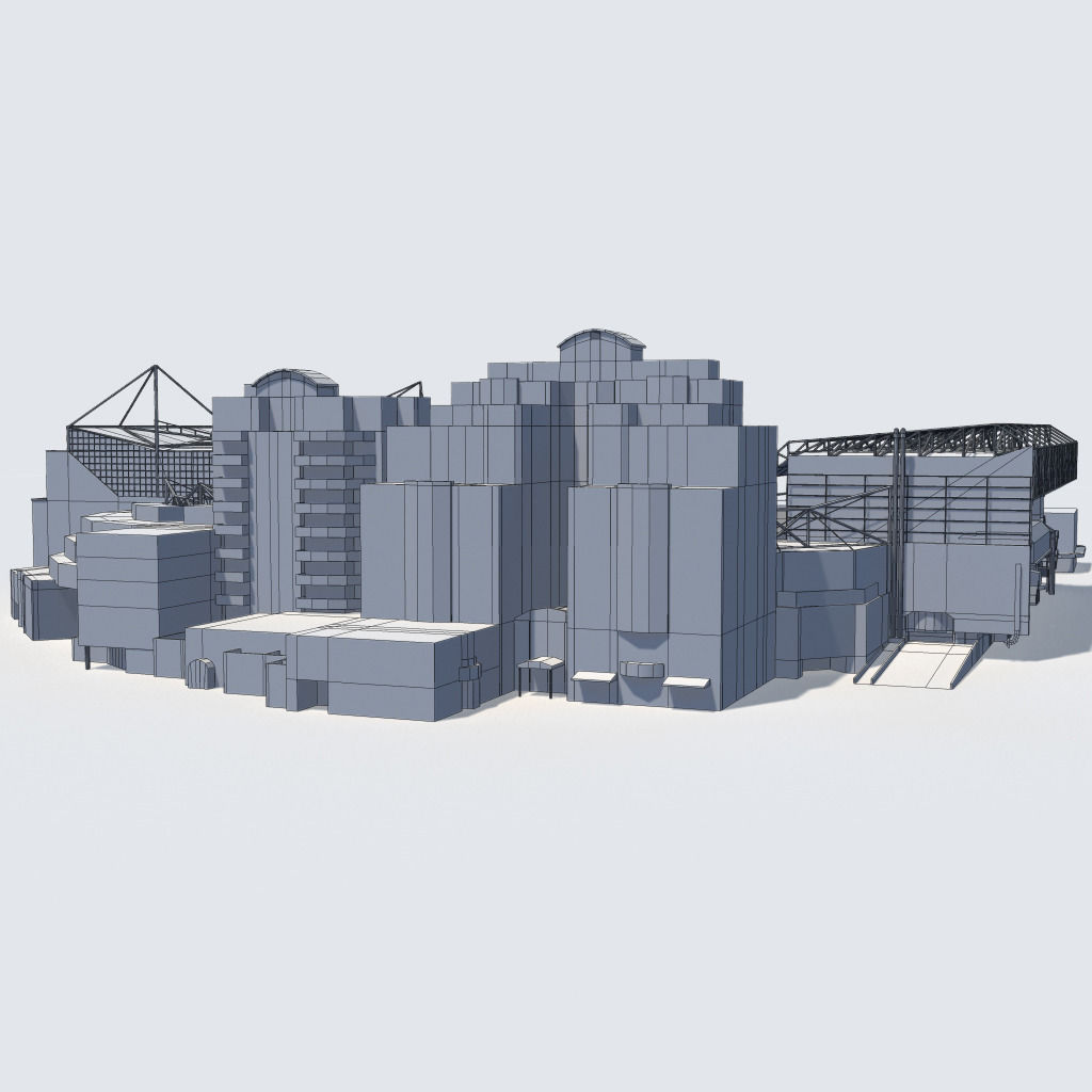 Stamford Bridge Stadium Low Poly Version Low-poly 3D model_13