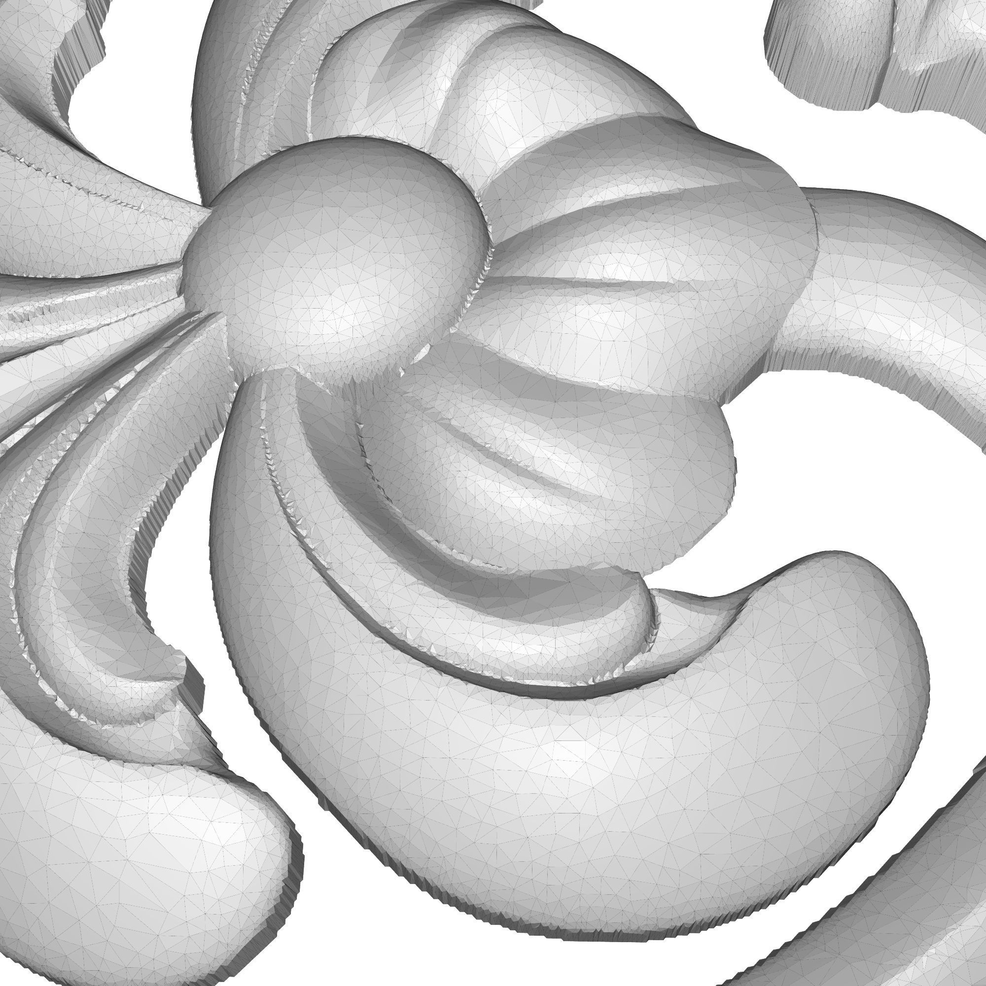 decorative pattern ready for 3D printing 3D model_9