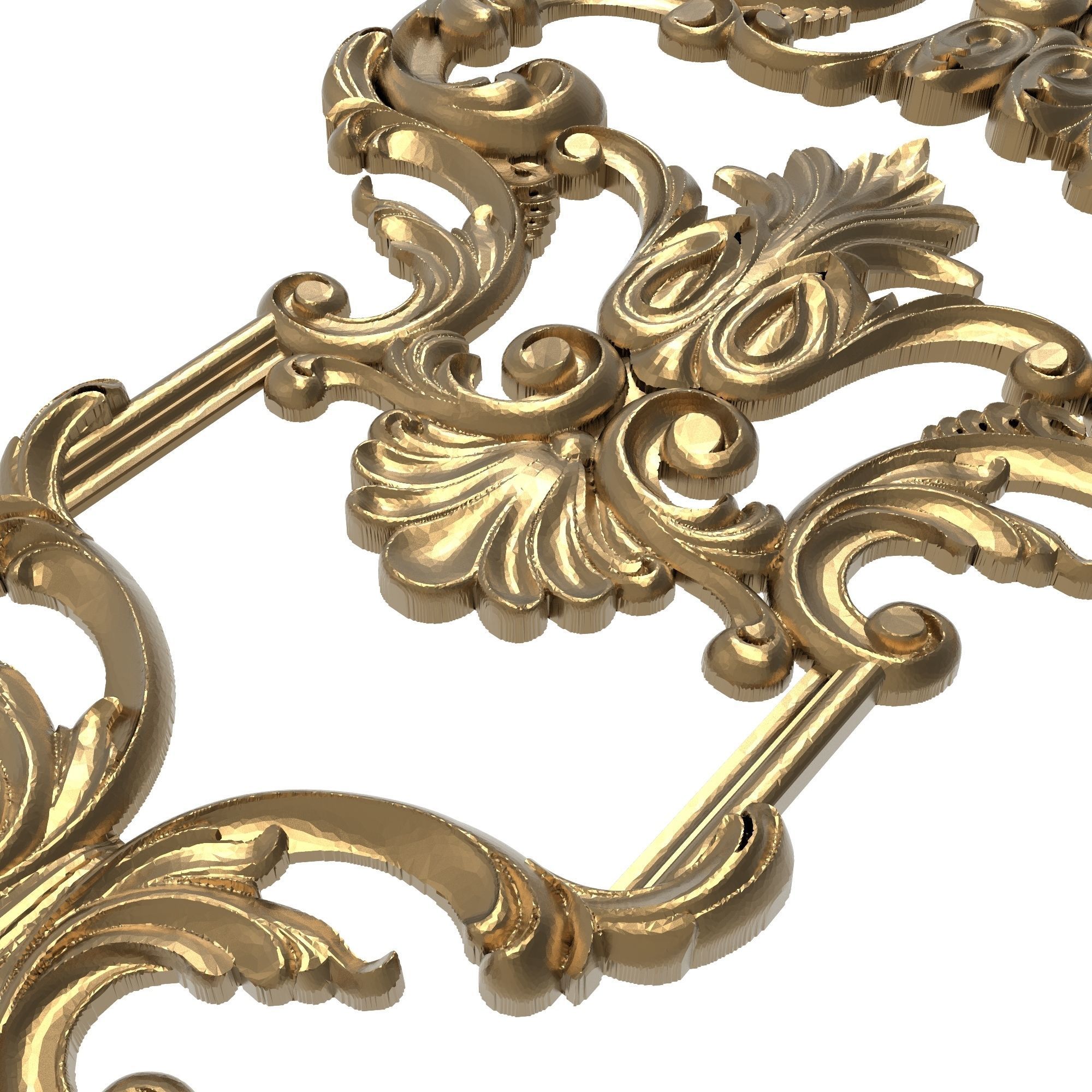 decorative pattern ready for 3D printing 3D model_3