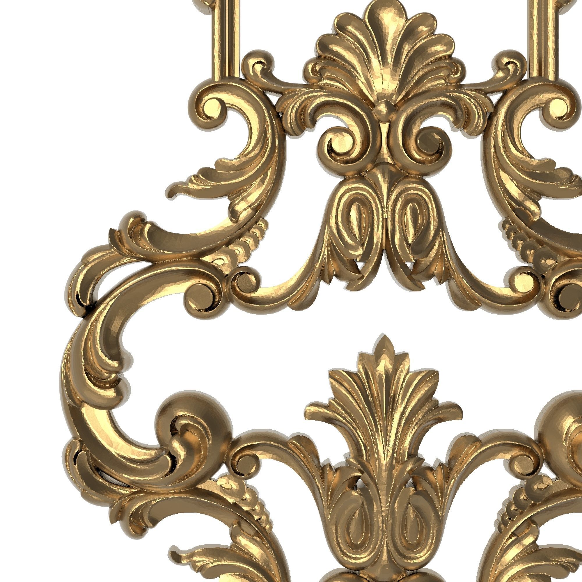 decorative pattern ready for 3D printing 3D model_2