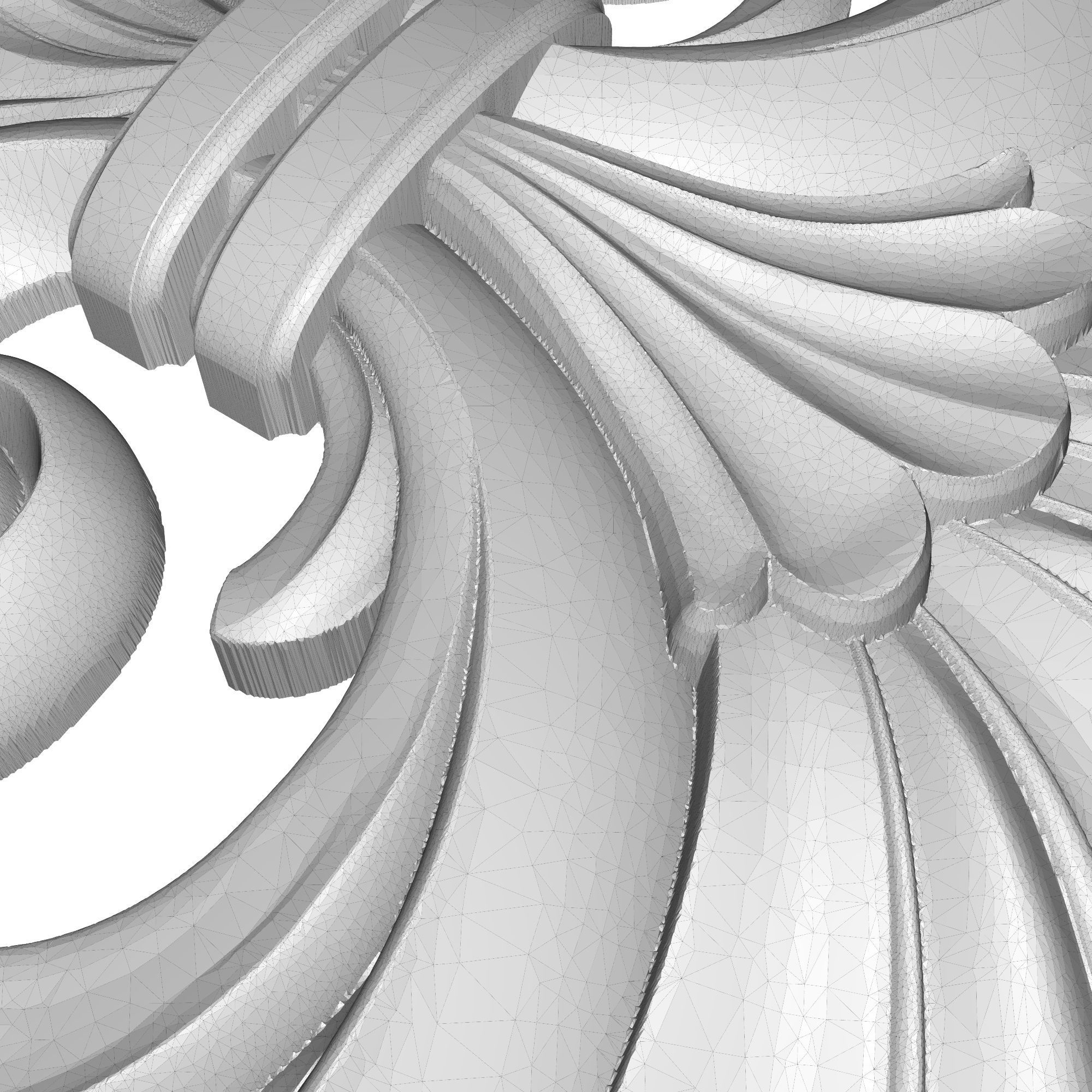 decorative pattern ready for 3D printing 3D model_9