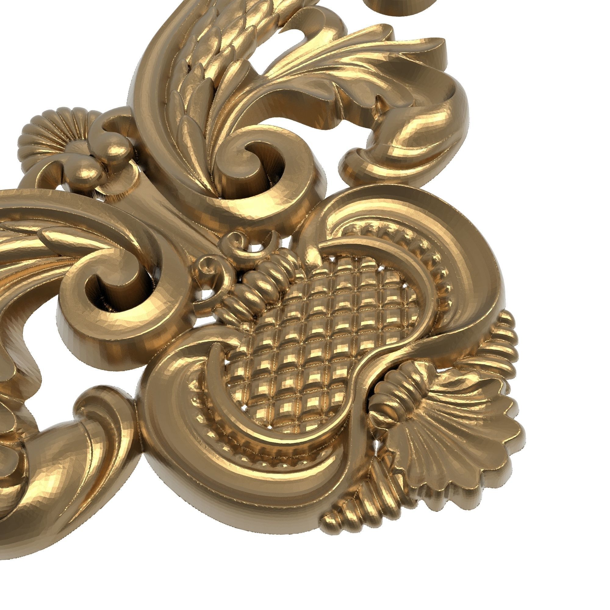 decorative pattern ready for 3D printing 3D model_5