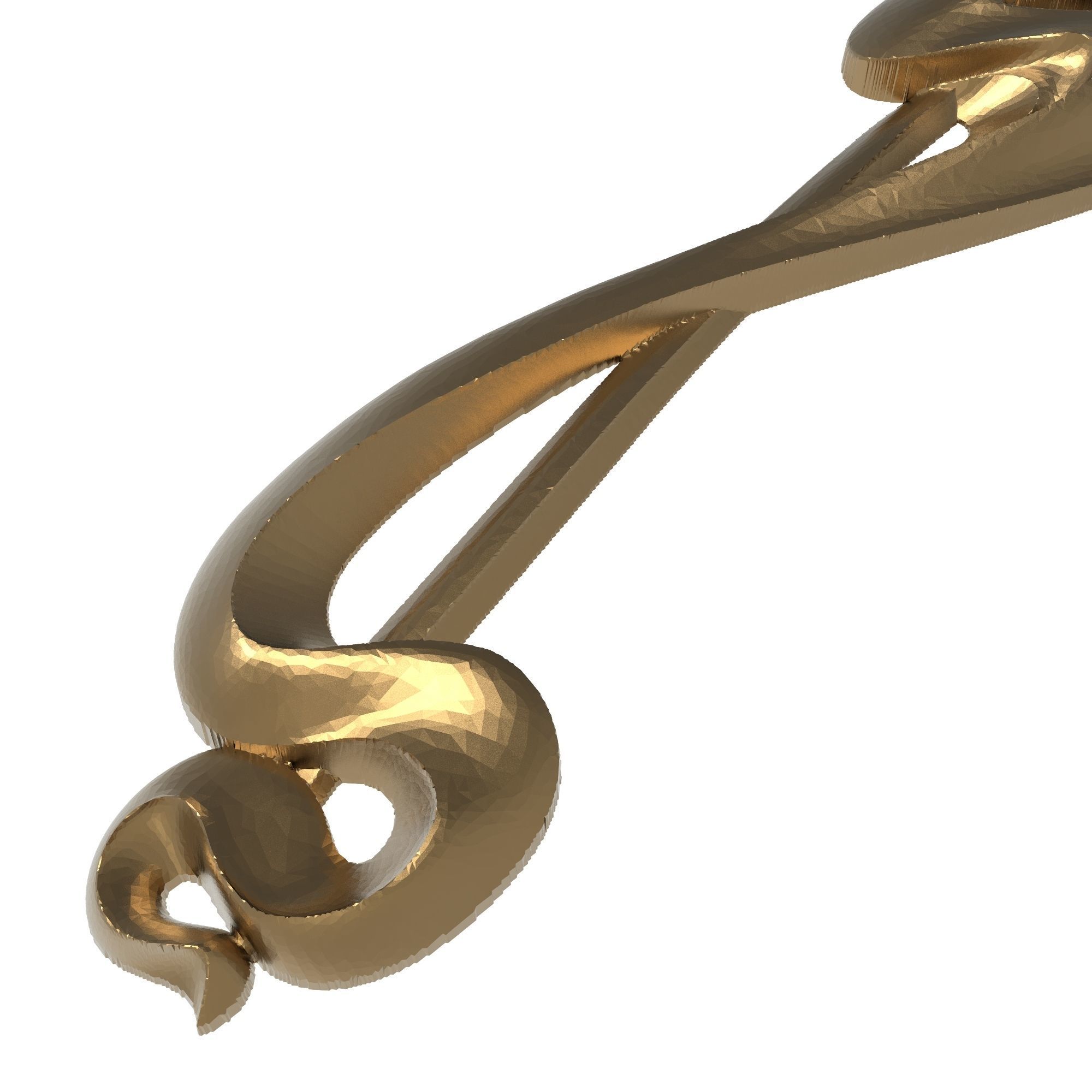 decorative pattern ready for 3D printing 3D model_3