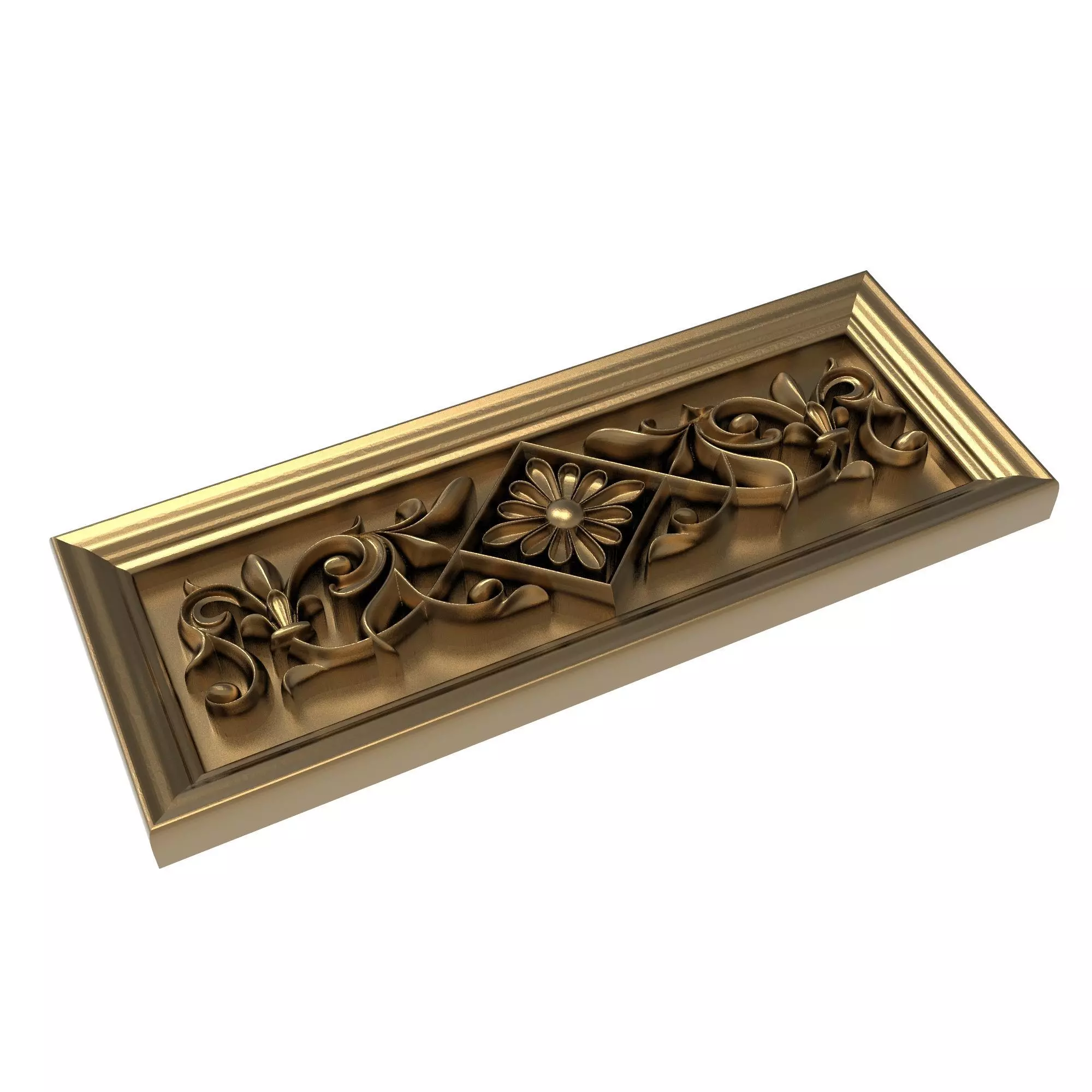 decorative pattern ready for 3D printing 3D model_0