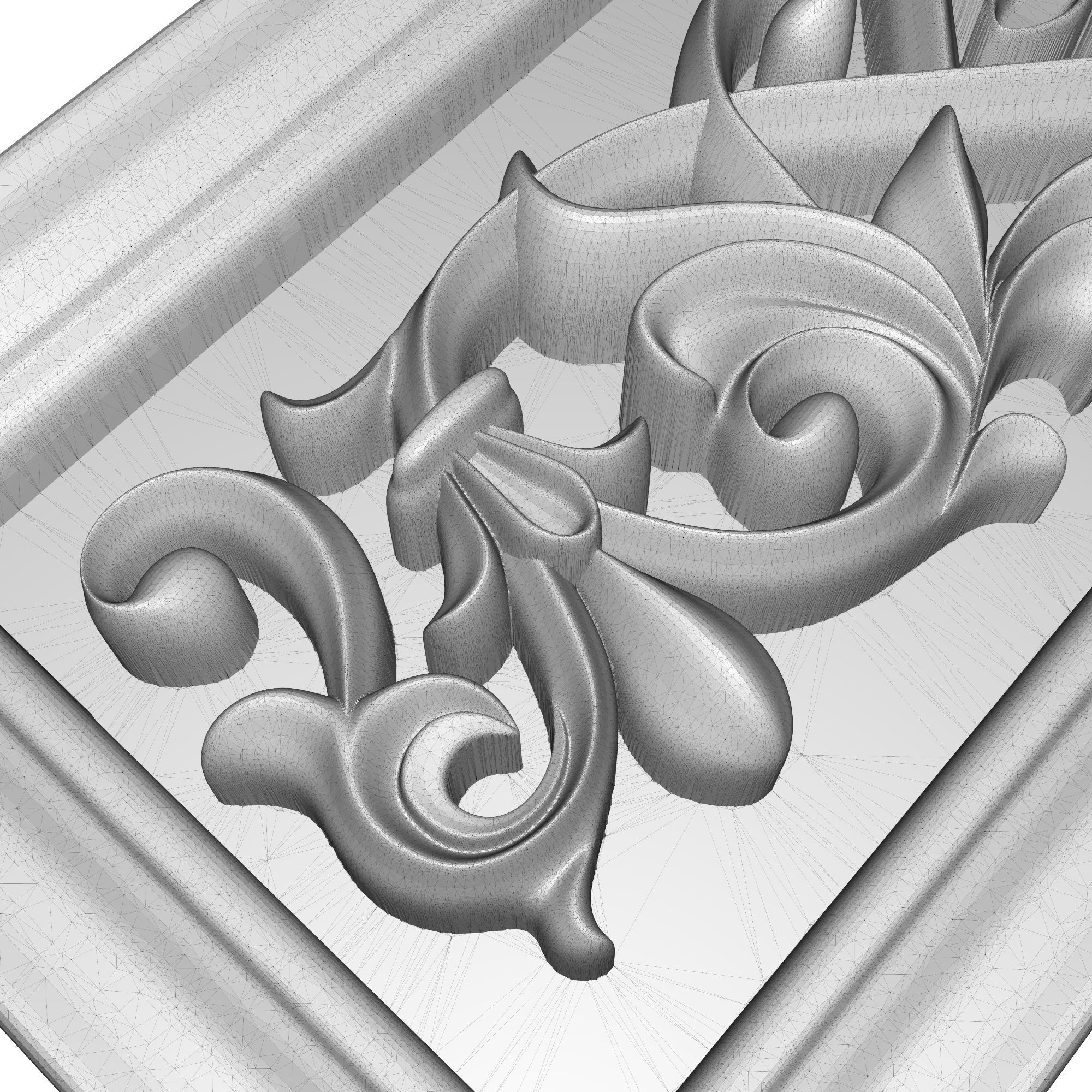 decorative pattern ready for 3D printing 3D model_7