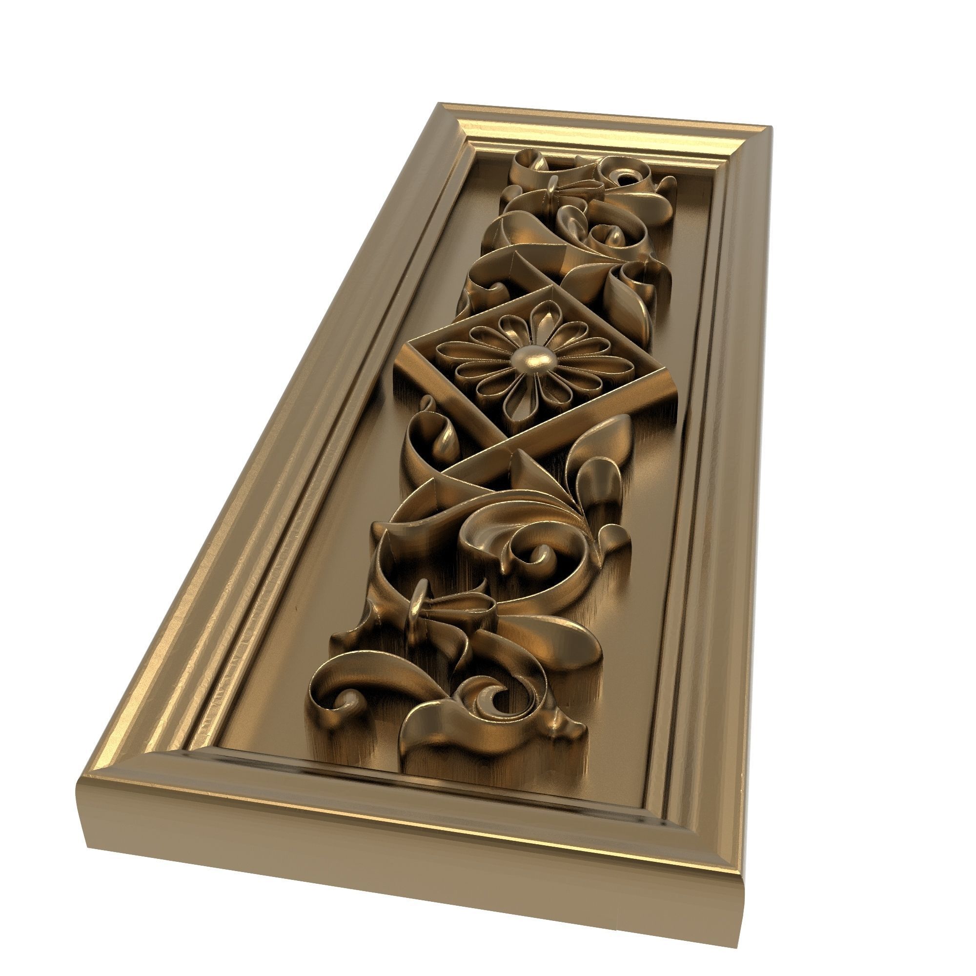 decorative pattern ready for 3D printing 3D model_3