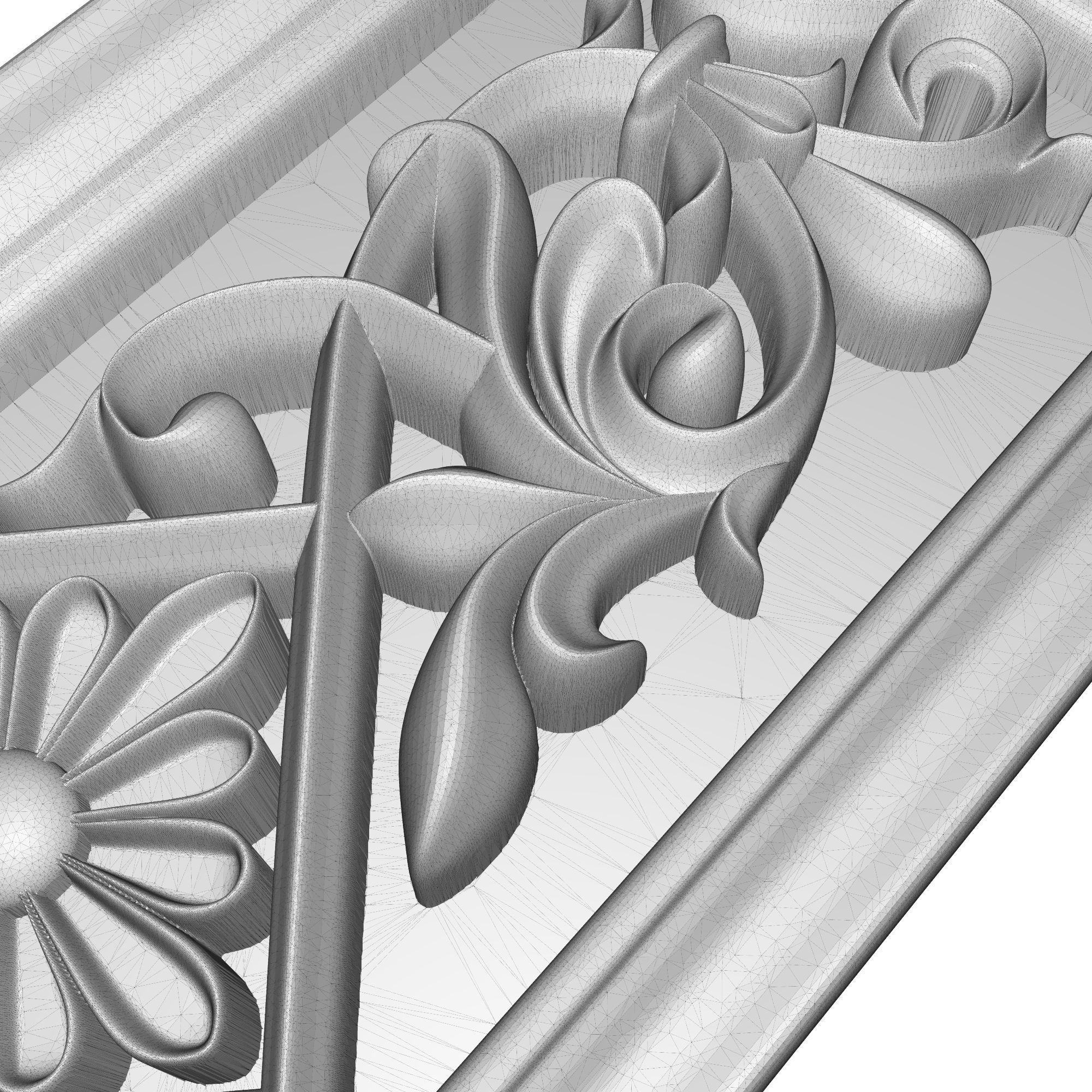 decorative pattern ready for 3D printing 3D model_6